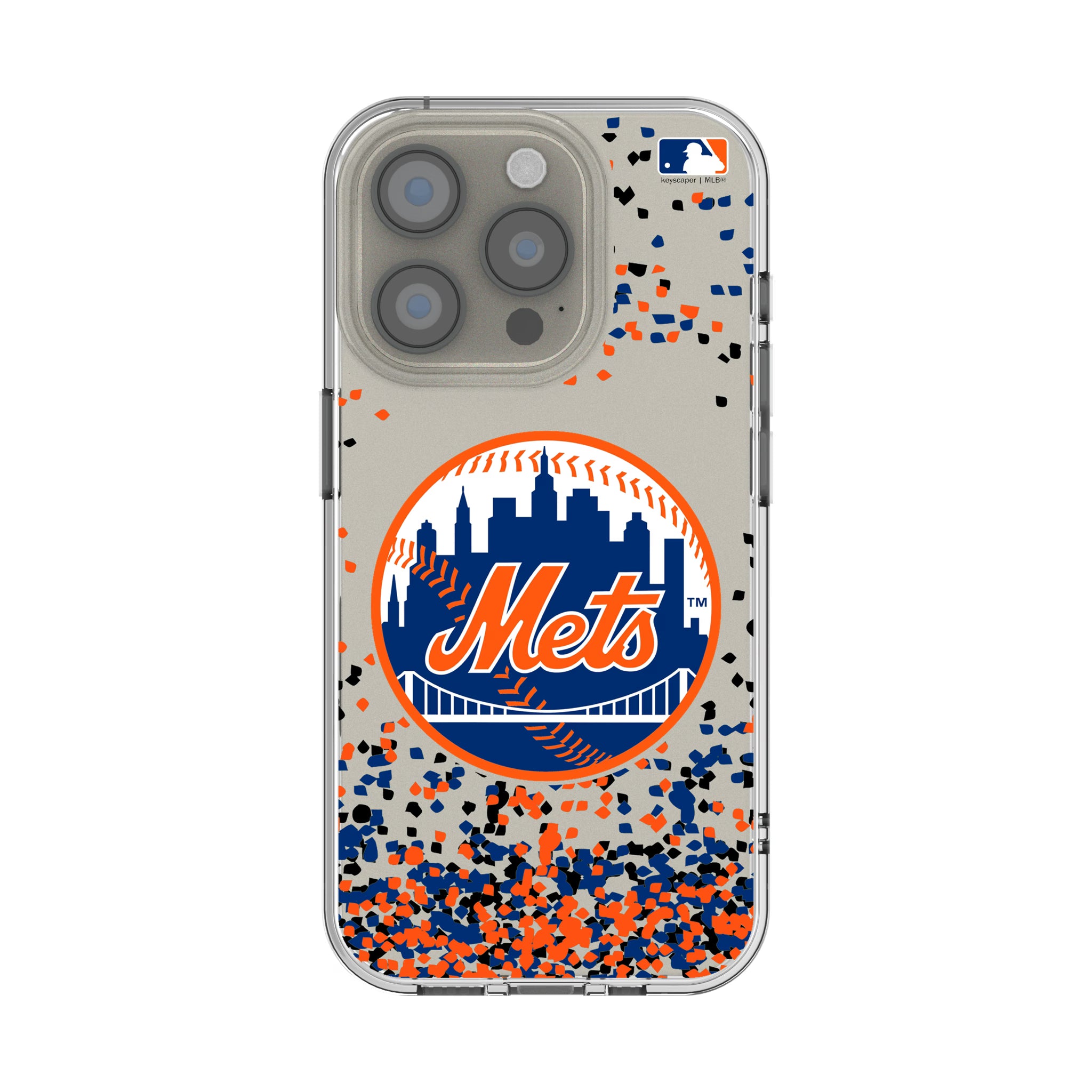 New York Mets Confetti iPhone Clear Phone Case for Apple iPhone