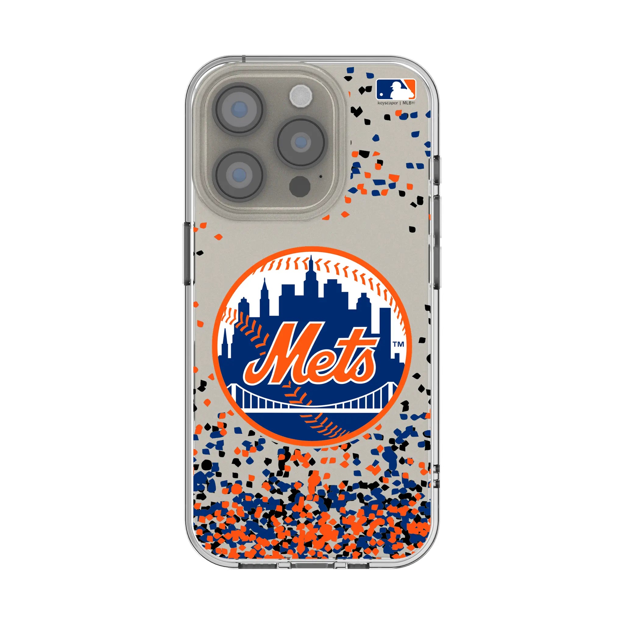 New York Mets Confetti iPhone Clear Phone Case for Apple iPhone