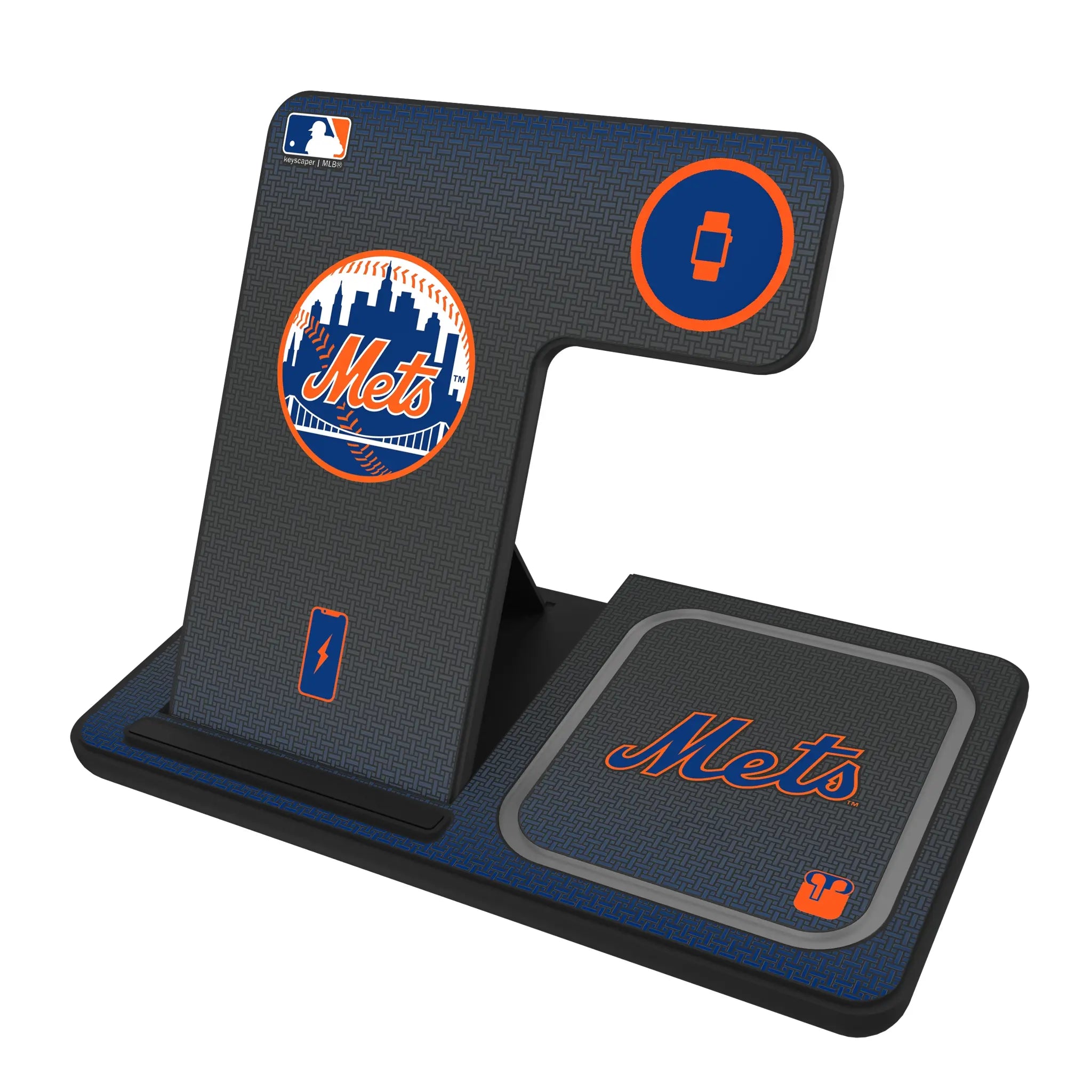 New York Mets Linen 3 in 1 Charging Station