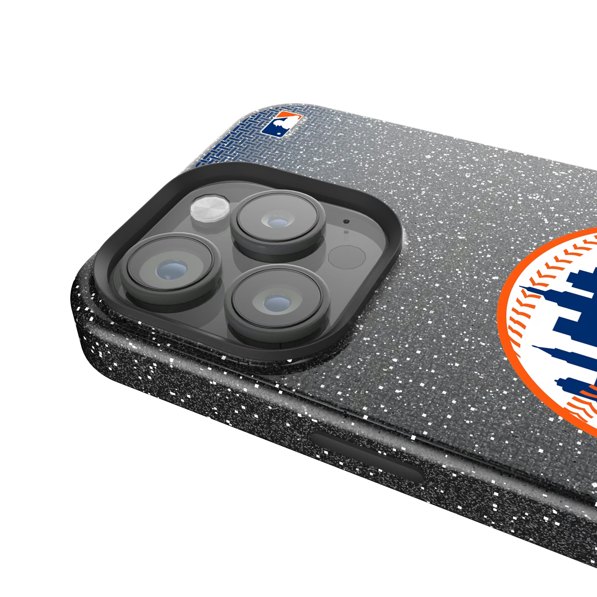 New York Mets Linen iPhone Bling Phone Case for Apple iPhone - Detail