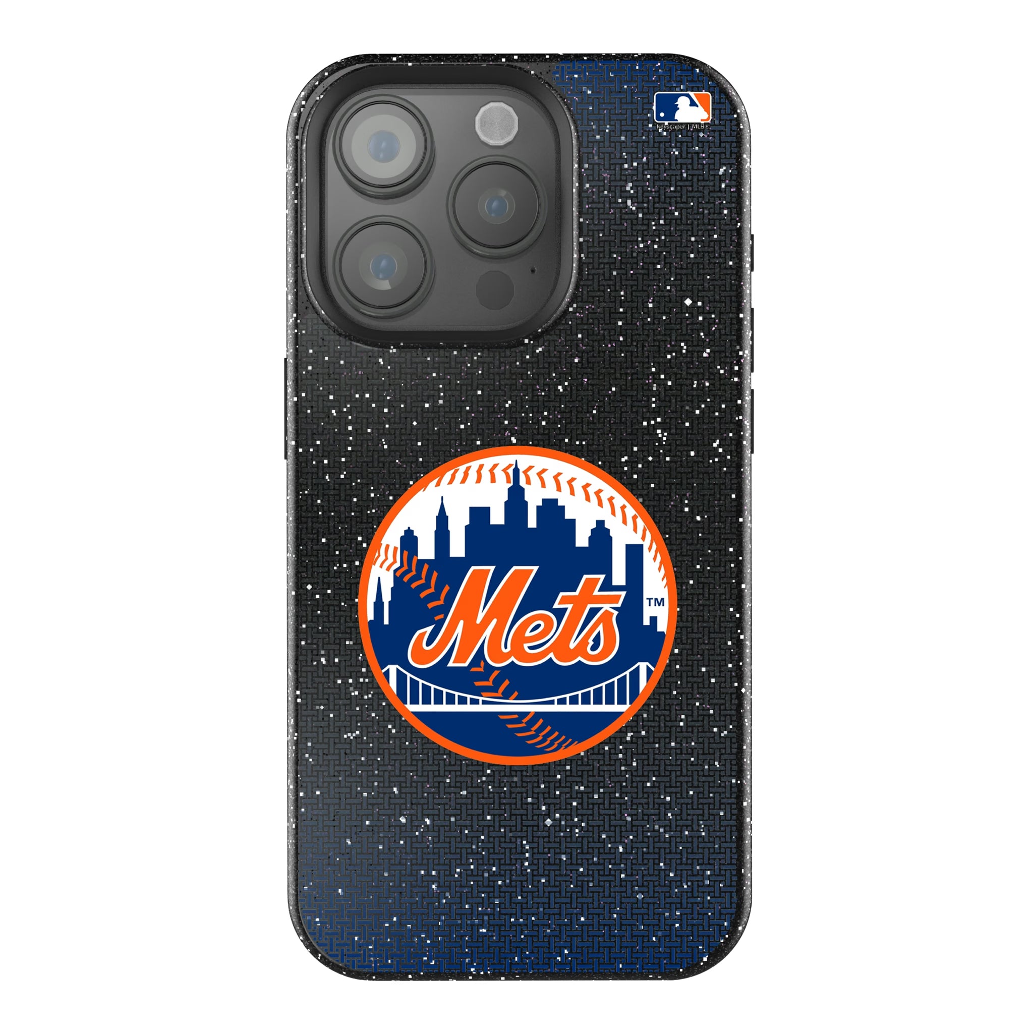 New York Mets Linen iPhone Bling Phone Case for Apple iPhone
