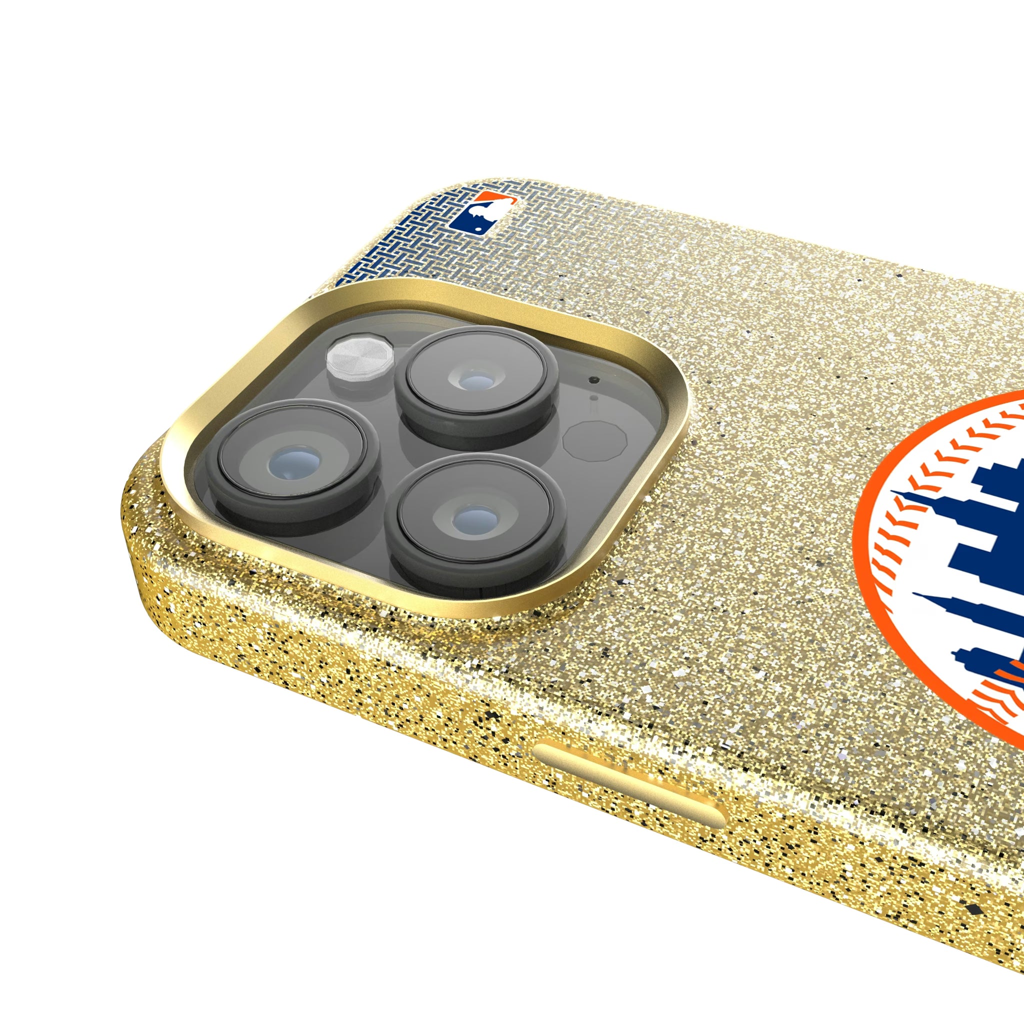 New York Mets Linen iPhone Bling Phone Case for Apple iPhone - Detail