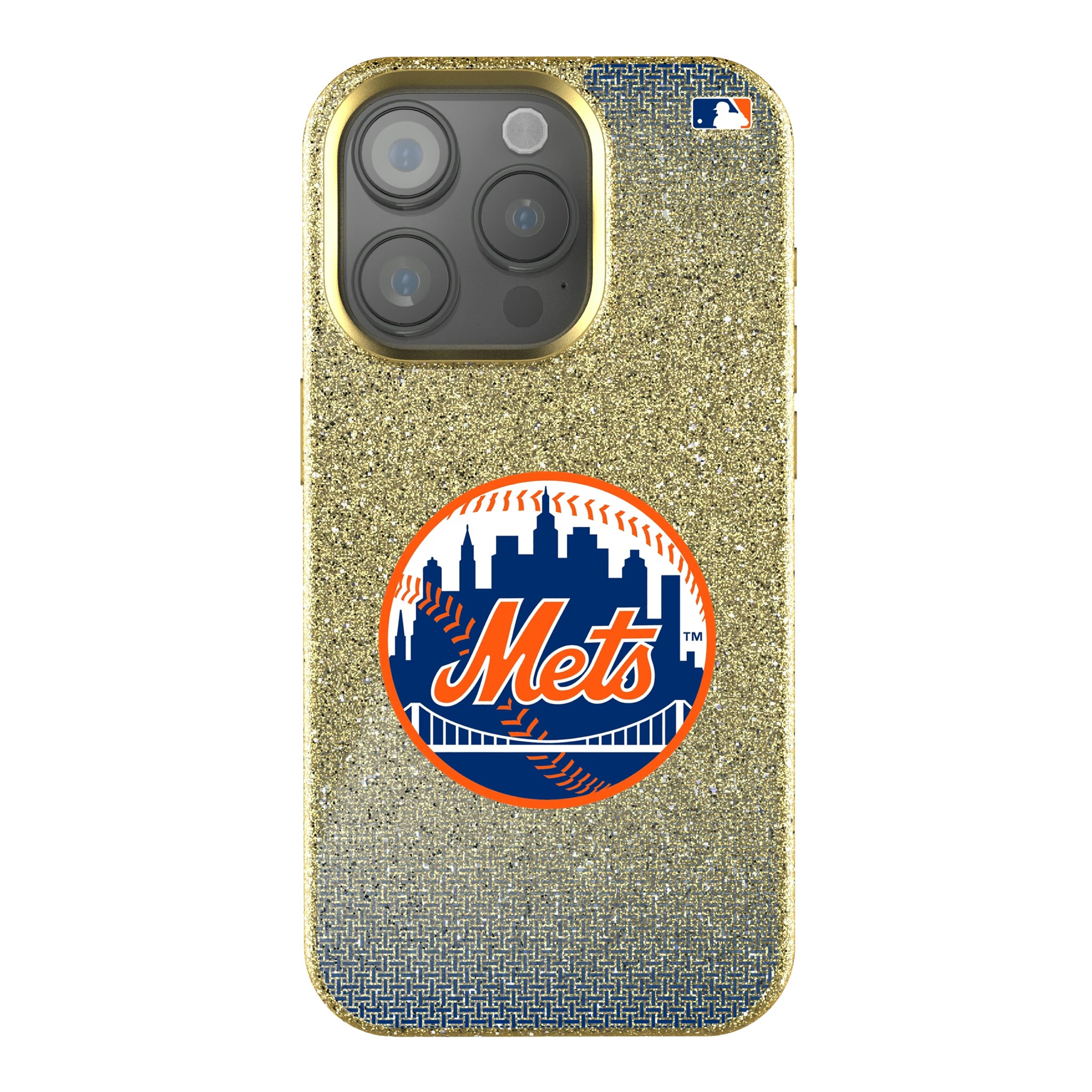 New York Mets Linen iPhone Bling Phone Case for Apple iPhone