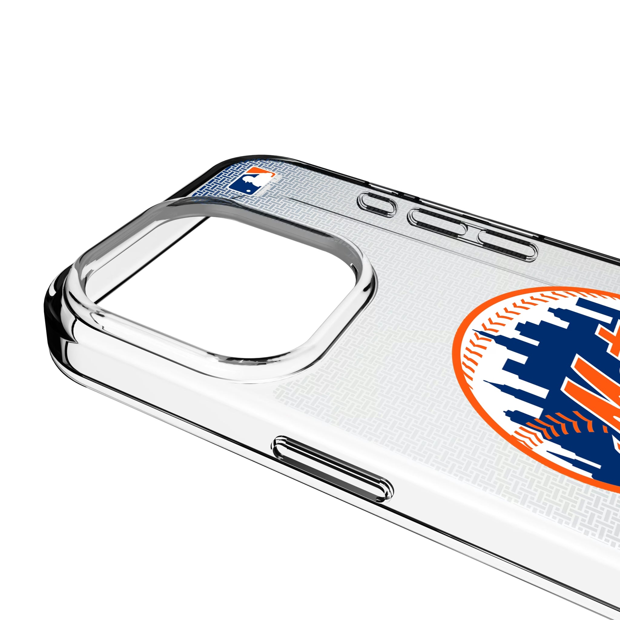 New York Mets Linen iPhone Clear Phone Case for Apple iPhone - Detail