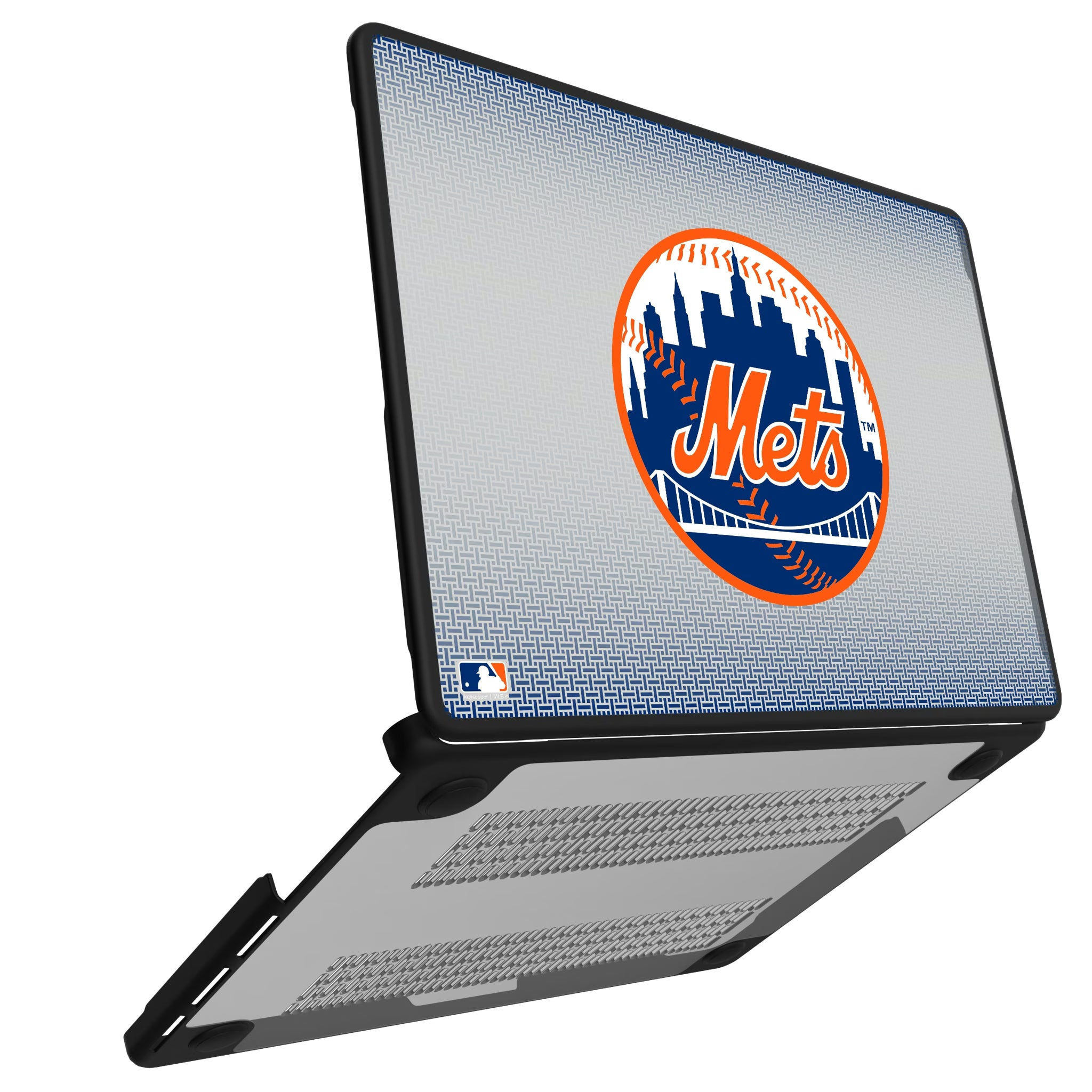 New York Mets Linen MacBook Laptop Case for Apple MacBook#Device_MacBook Pro (14-inch, 2021) / MacBook Pro (14-inch, 2023) / MacBook Pro (14-inch, 2024)