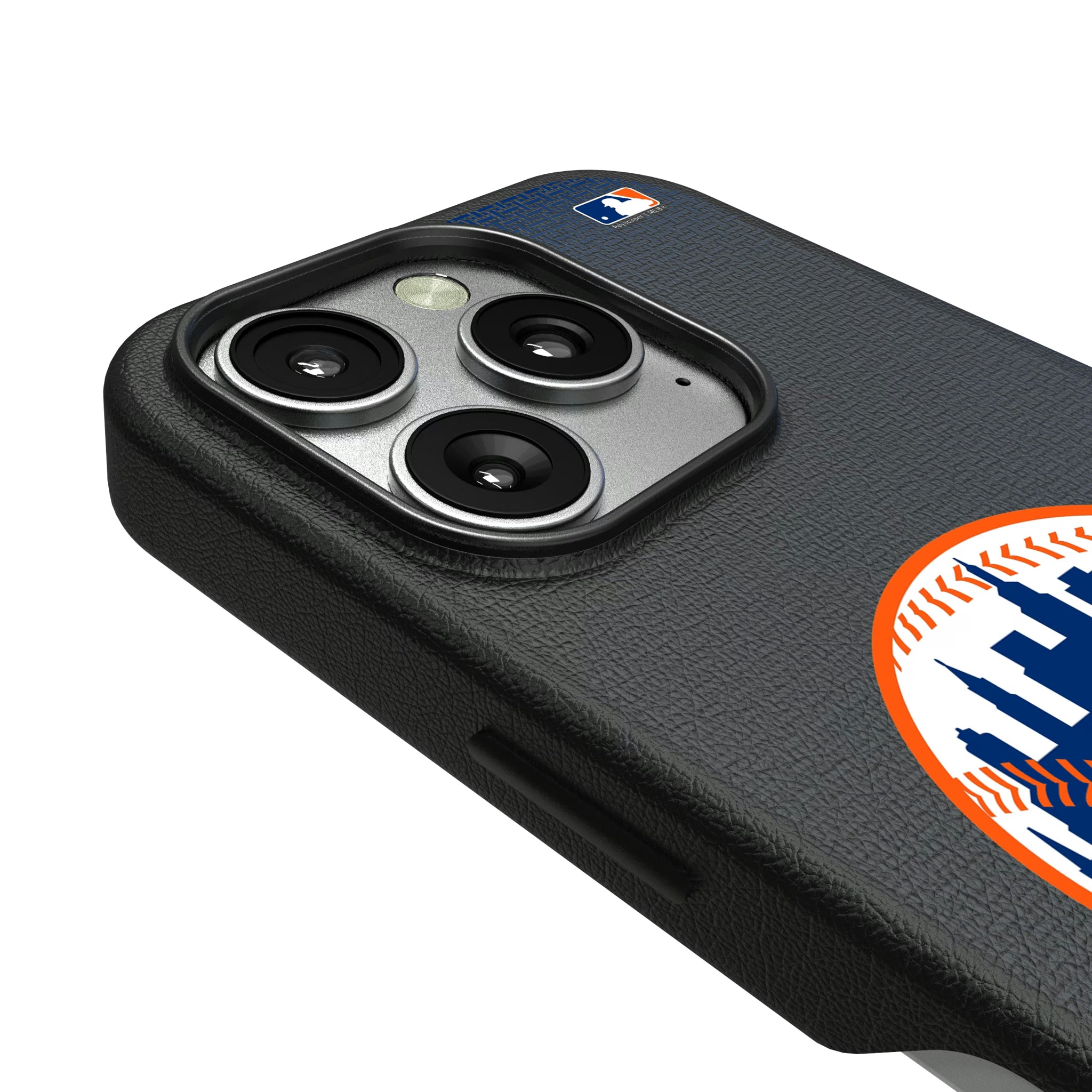 New York Mets Linen iPhone MagSafe Compatible Phone Case for Apple iPhone - Detail