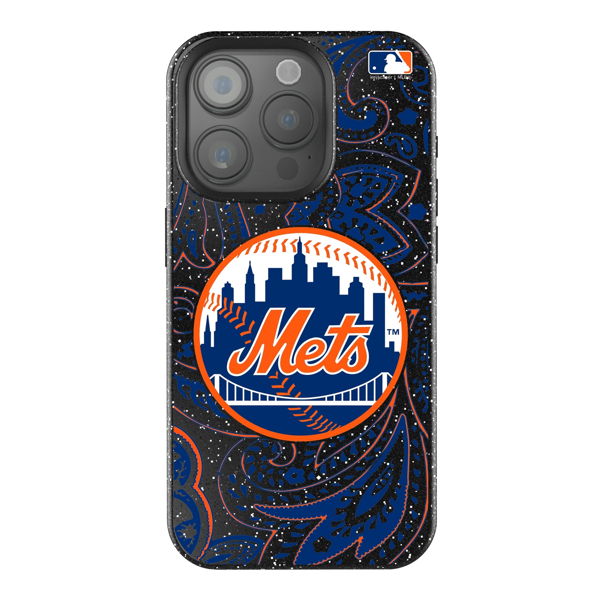 New York Mets Paisley iPhone Bling Phone Case for Apple iPhone