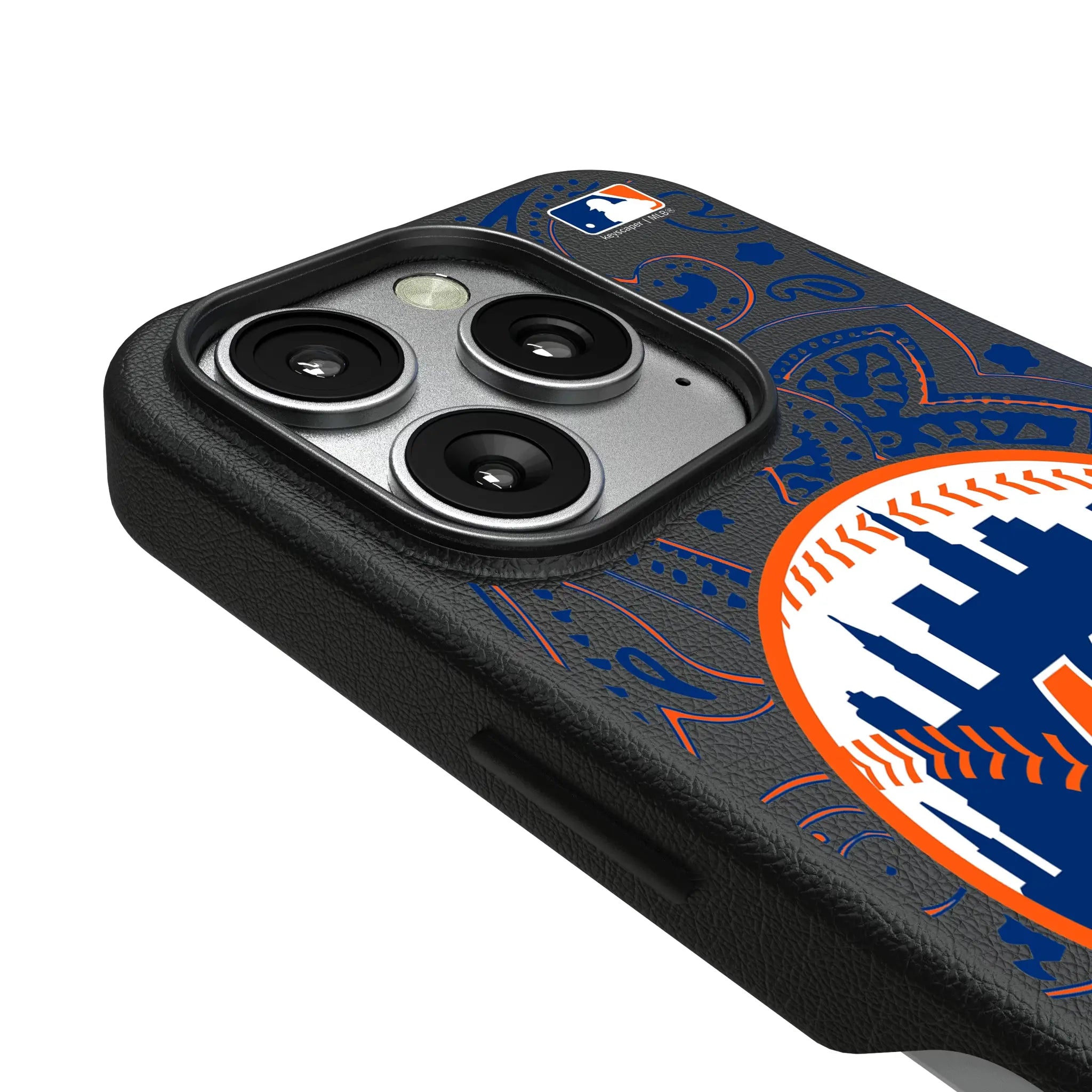 New York Mets Paisley iPhone MagSafe Compatible Phone Case for Apple iPhone - Detail
