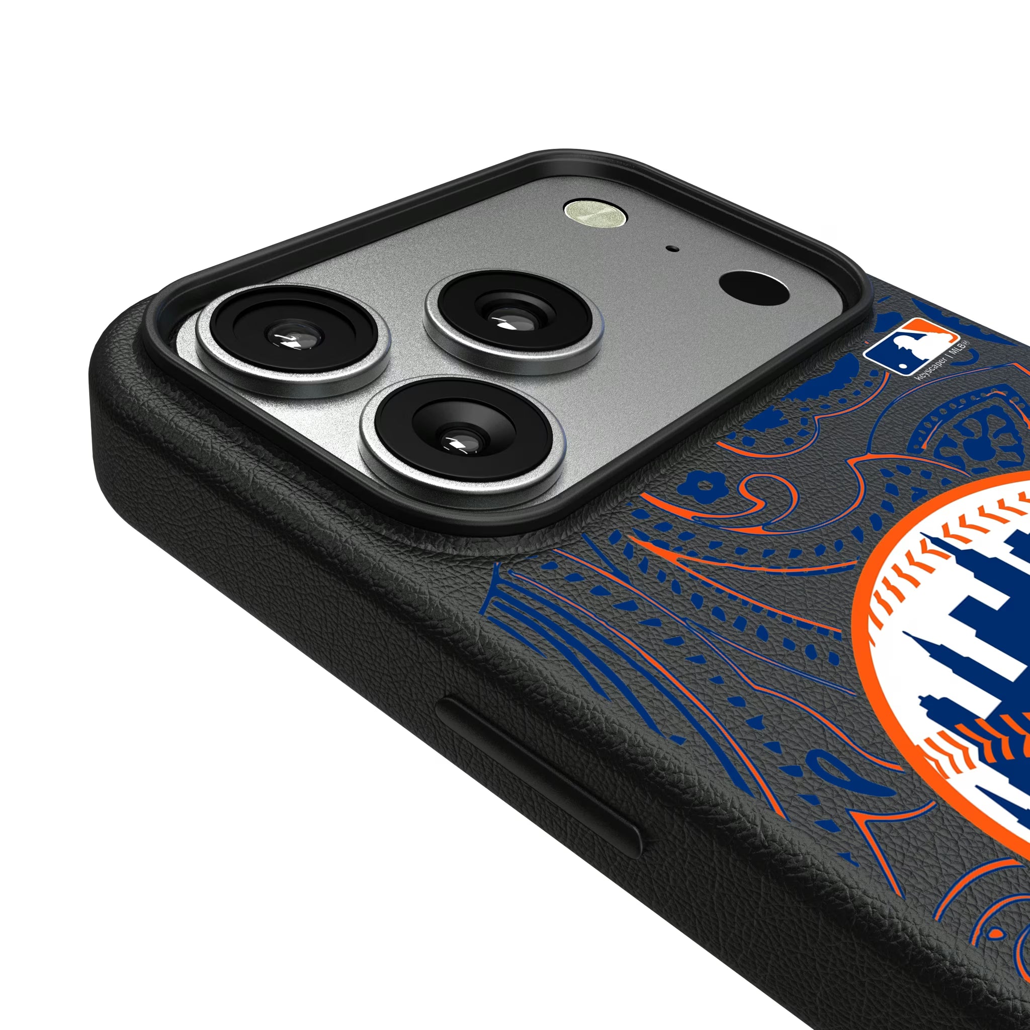 New York Mets Paisley iPhone MagSafe Compatible Phone Case for Apple iPhone - Detail#Device_iPhone 17 Pro