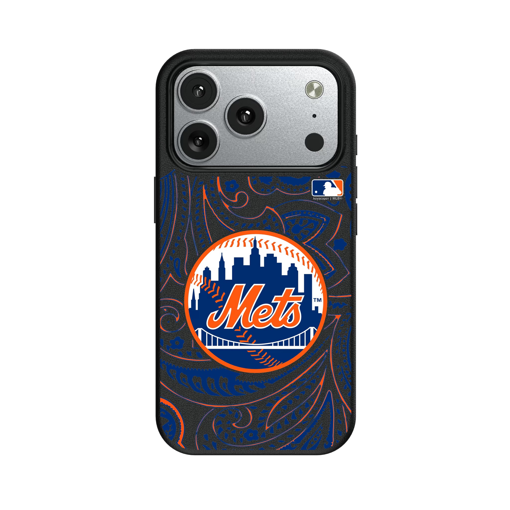 New York Mets Paisley iPhone MagSafe Compatible Phone Case for Apple iPhone#Device_iPhone 17 Pro