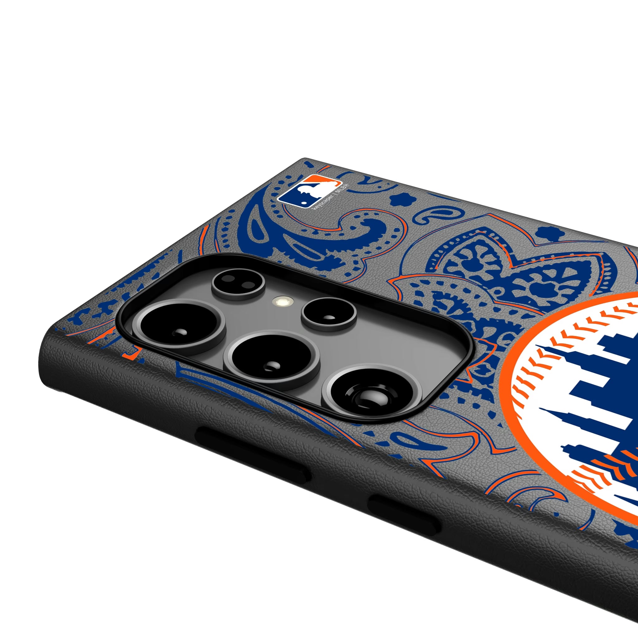 New York Mets Paisley Galaxy MagSafe Compatible Phone Case for Samsung Galaxy - Detail