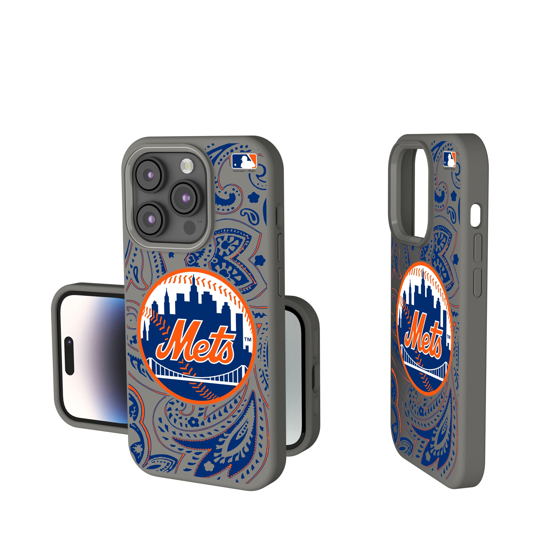 New York Mets Paisley iPhone Soft Touch Phone Case for Apple iPhone