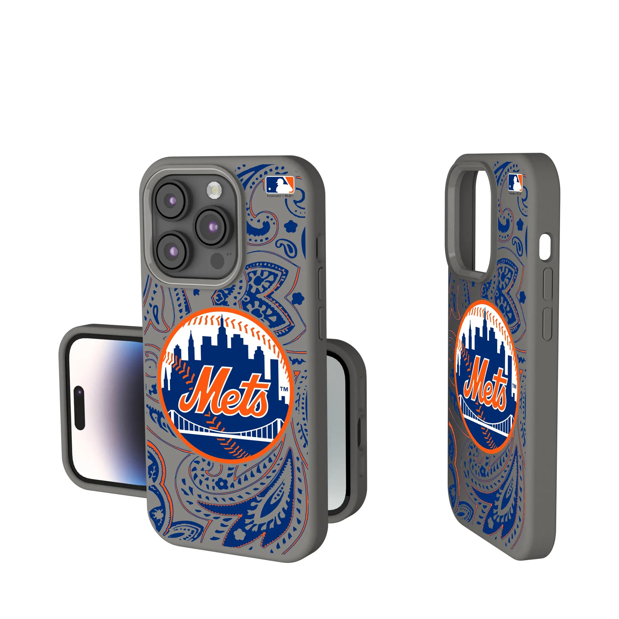 New York Mets Paisley iPhone Soft Touch Phone Case for Apple iPhone