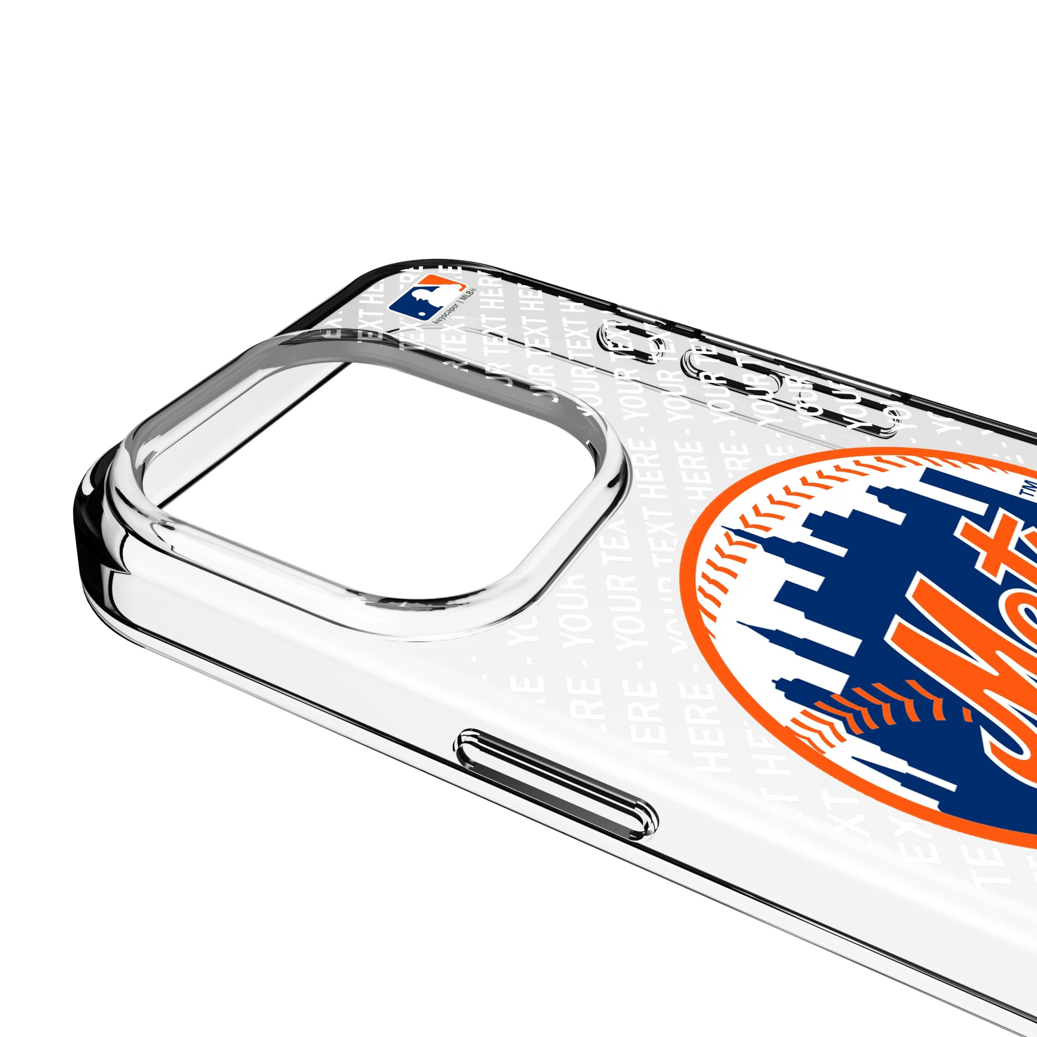 New York Mets Personalized EndZone Plus iPhone Clear Phone Case for Apple iPhone - Detail