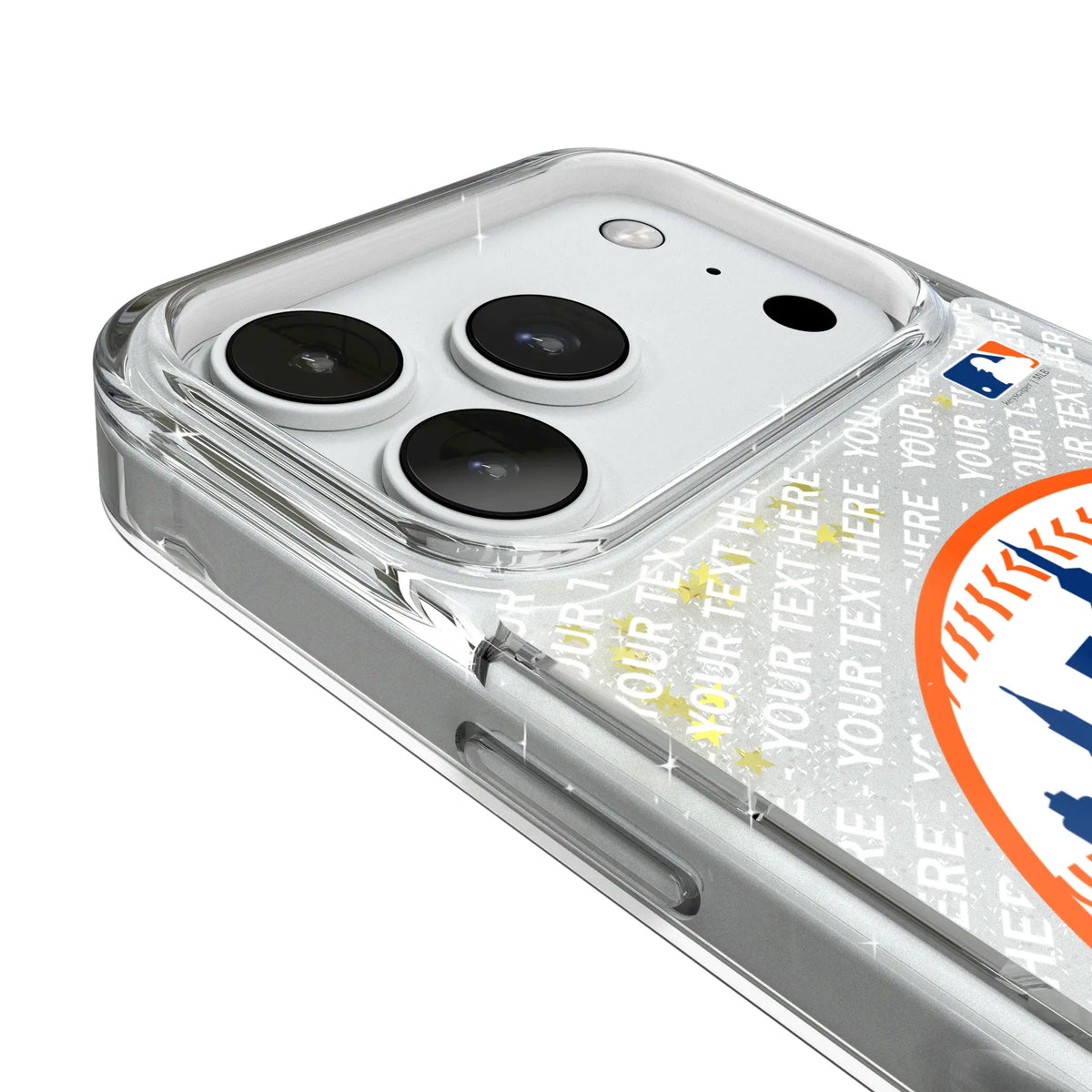 New York Mets Personalized EndZone Plus iPhone Glitter Phone Case for Apple iPhone - Detail#Device_iPhone 18 Pro