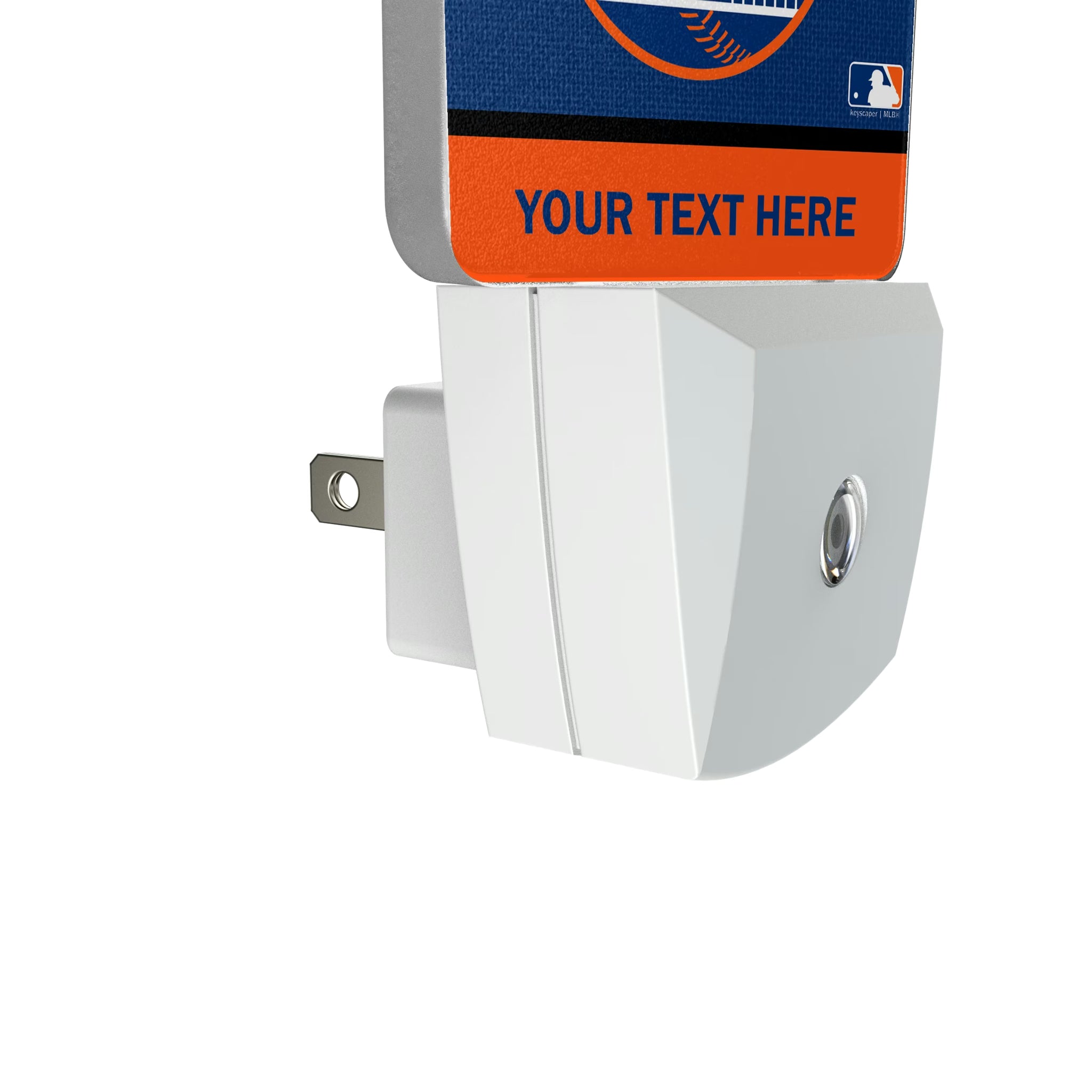 New York Mets Personalized Endzone Solid Night Light 2-Pack - Detail