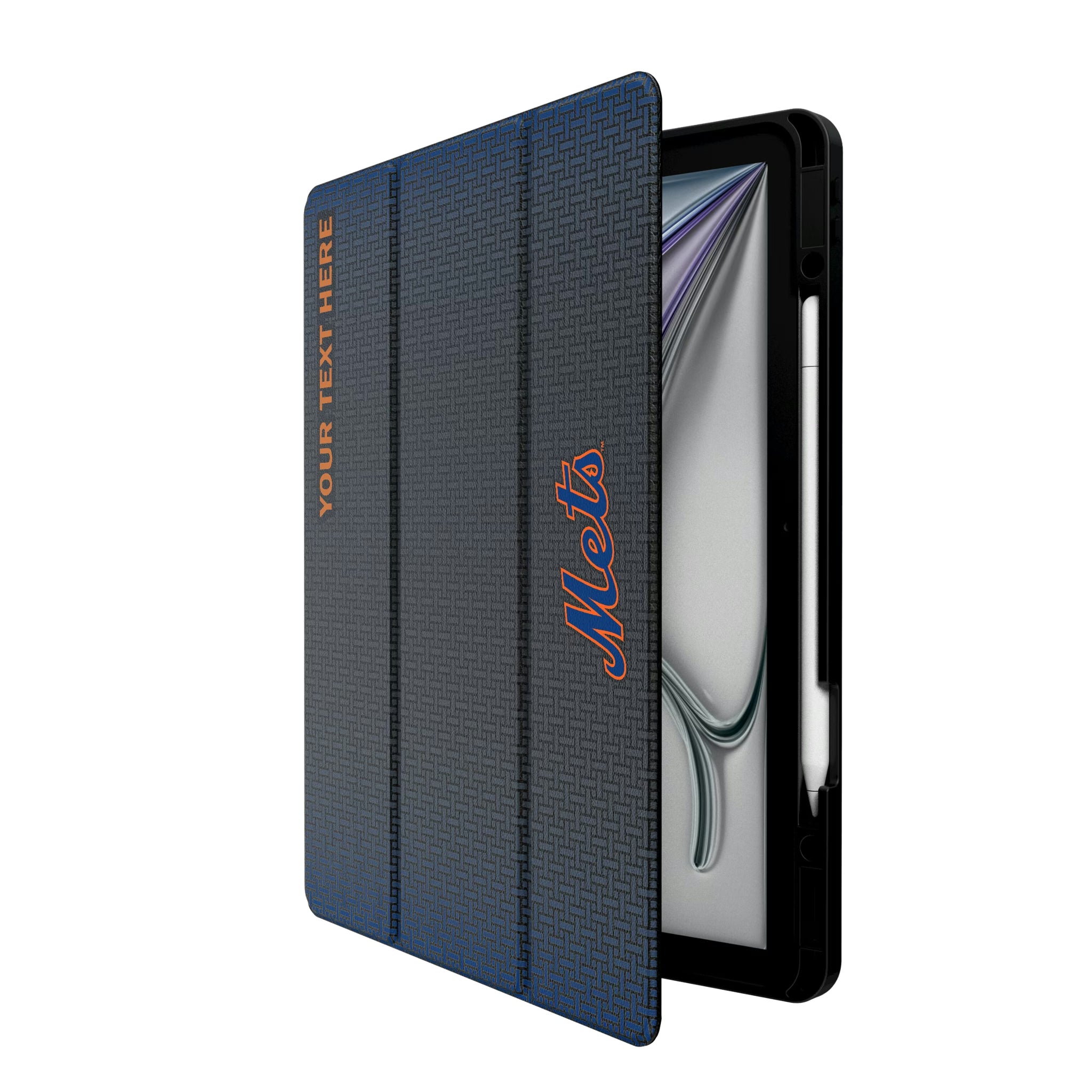 New York Mets Personalized Linen iPad Tablet Case for Apple iPad