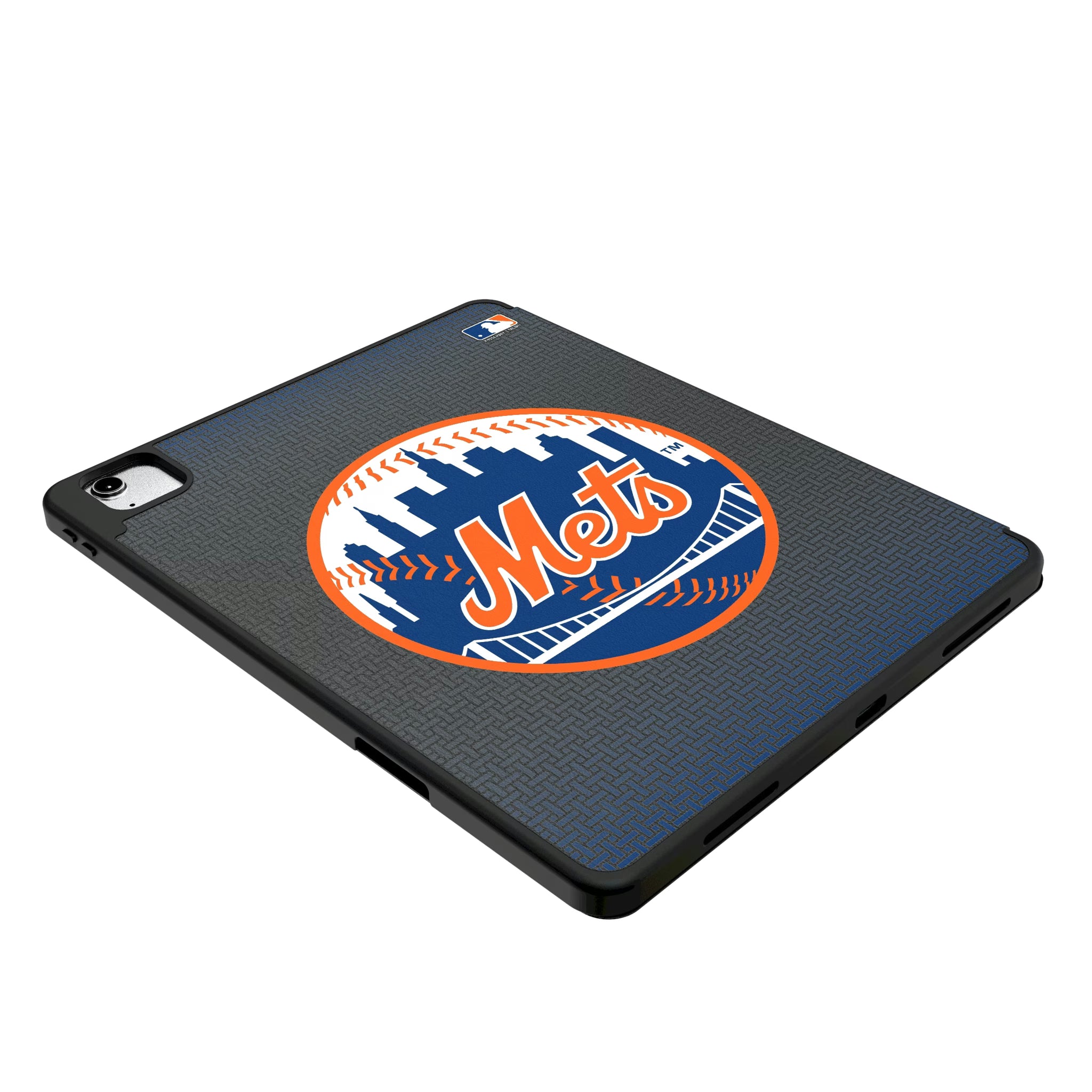 New York Mets Personalized Linen iPad Tablet Case for Apple iPad - Isometric View