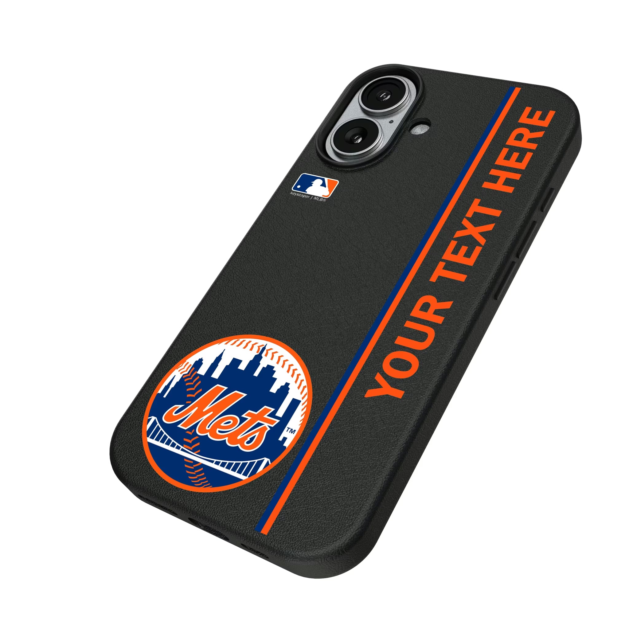 New York Mets Personalized Sidebard iPhone MagSafe Compatible Phone Case for Apple iPhone - Isometric View#Device_iPhone 17