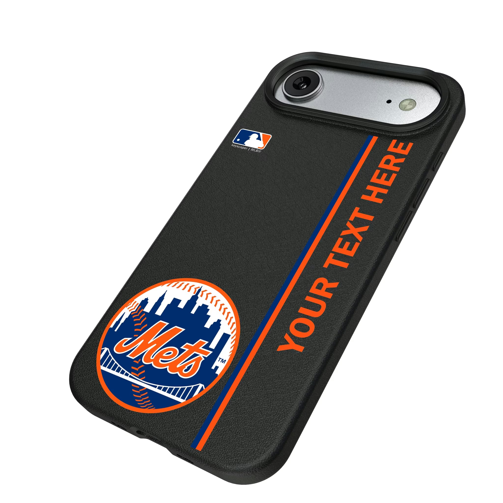 New York Mets Personalized Sidebard iPhone MagSafe Compatible Phone Case for Apple iPhone - Isometric View#Device_iPhone Air