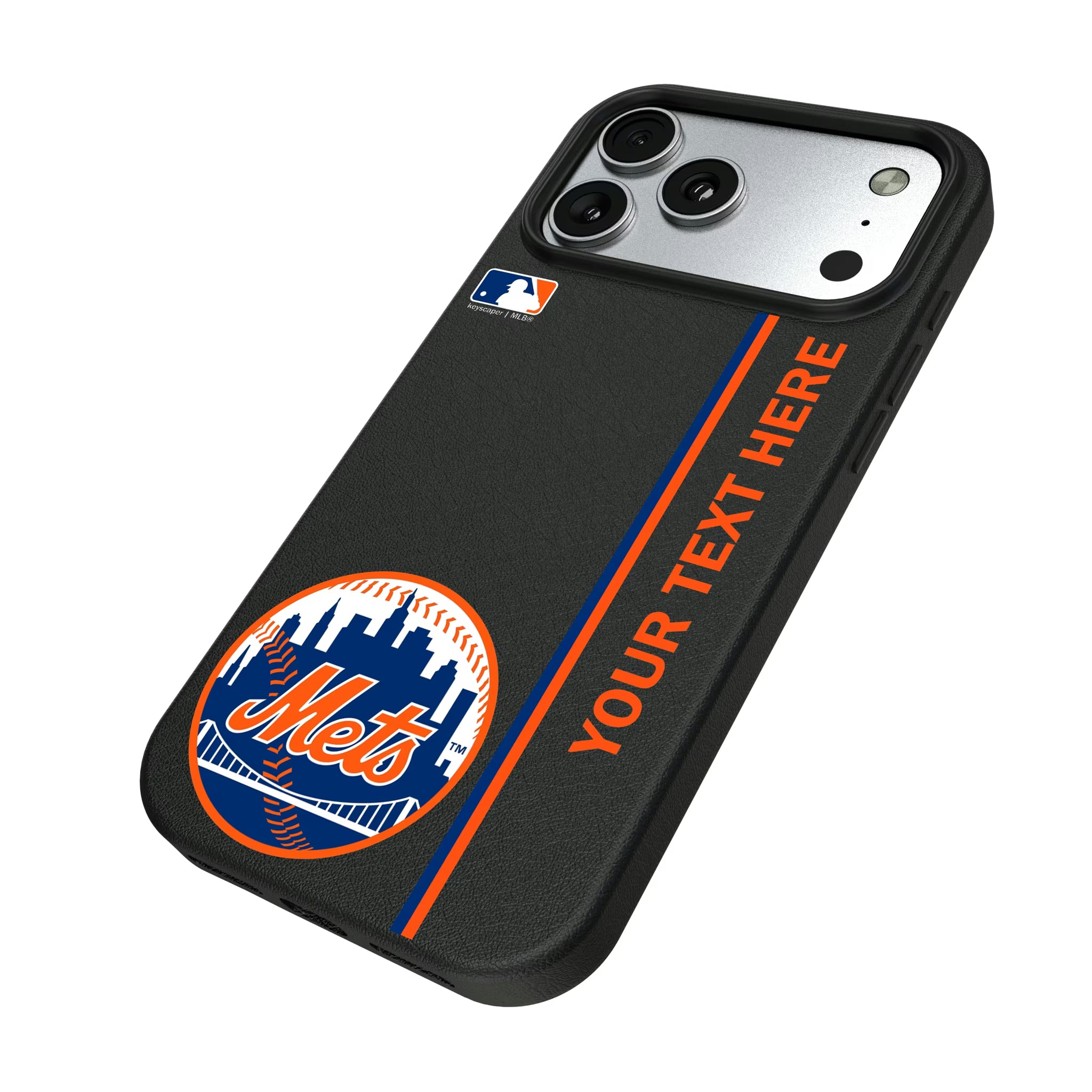 New York Mets Personalized Sidebard iPhone MagSafe Compatible Phone Case for Apple iPhone - Isometric View#Device_iPhone 17 Pro Max