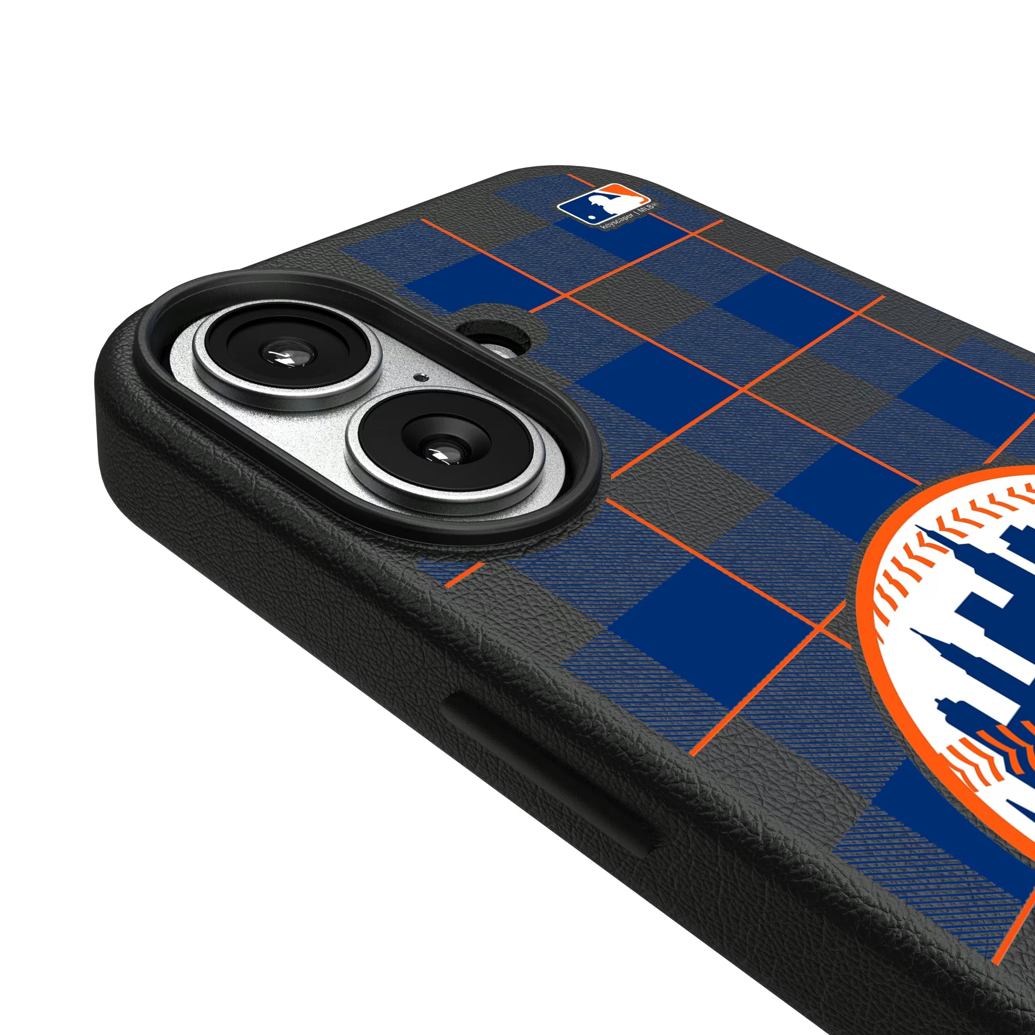 New York Mets Plaid iPhone MagSafe Compatible Phone Case for Apple iPhone - Detail#Device_iPhone 17