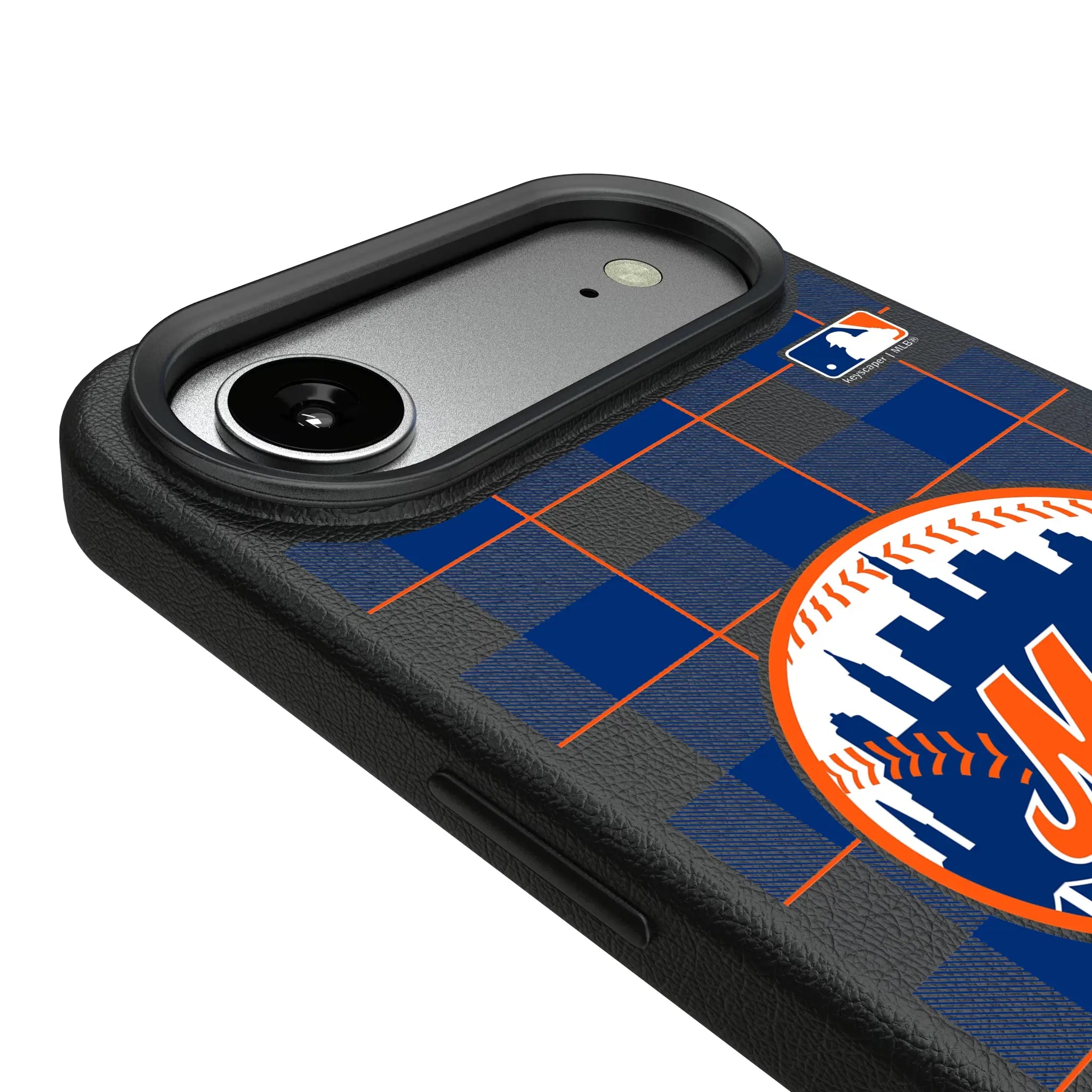 New York Mets Plaid iPhone MagSafe Compatible Phone Case for Apple iPhone - Detail#Device_iPhone Air
