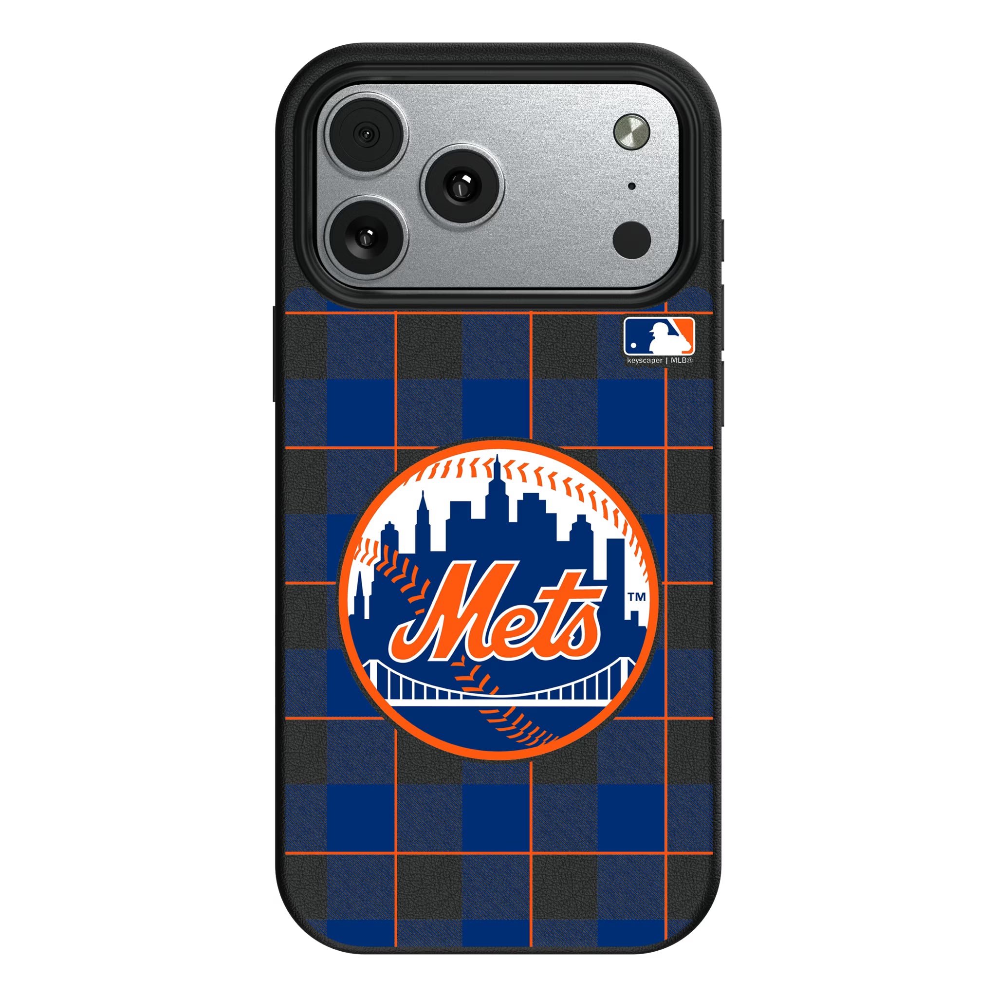 New York Mets Plaid iPhone MagSafe Compatible Phone Case for Apple iPhone#Device_iPhone 17 Pro Max