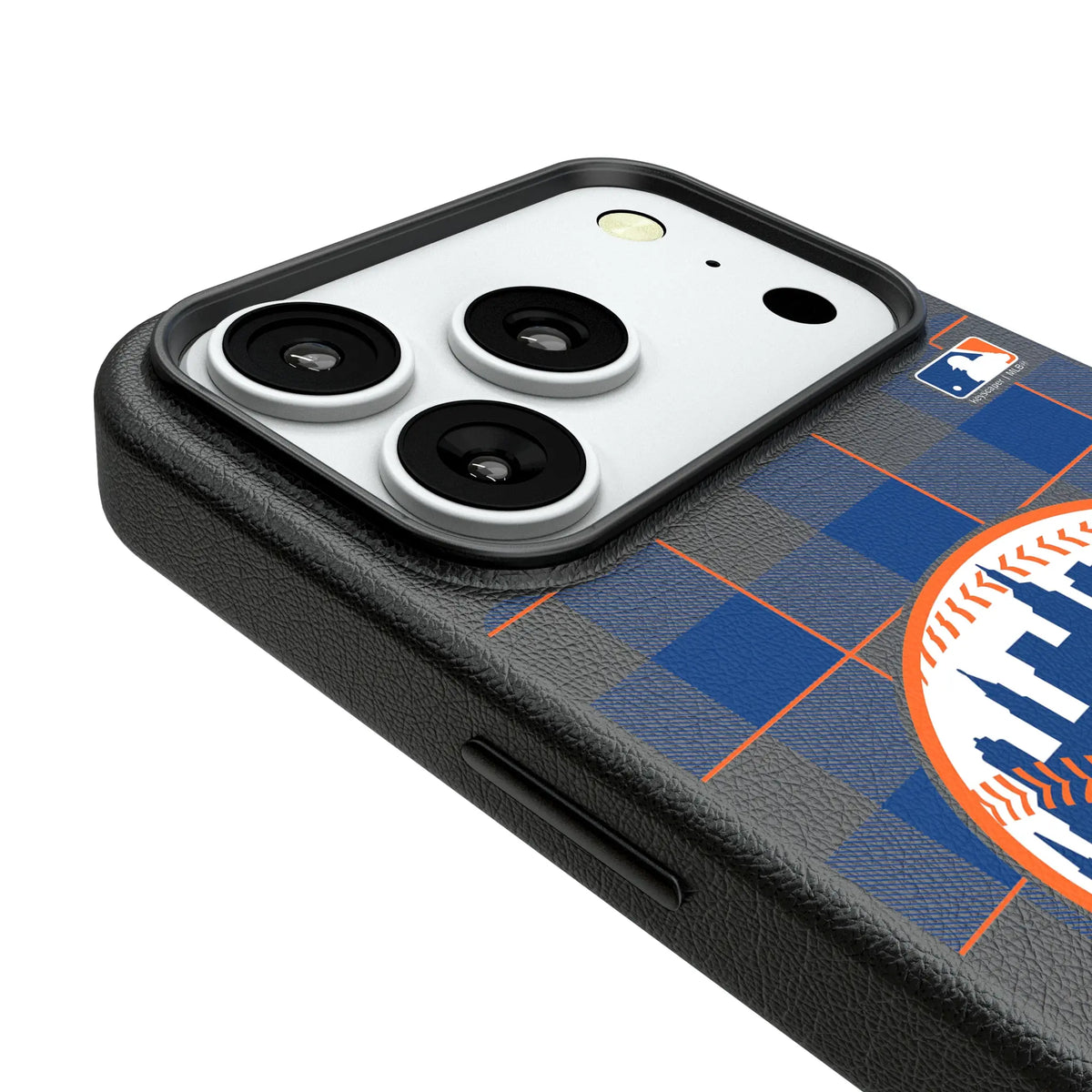 New York Mets Plaid iPhone MagSafe Compatible Phone Case for Apple iPhone - Detail#Device_iPhone 18 Pro
