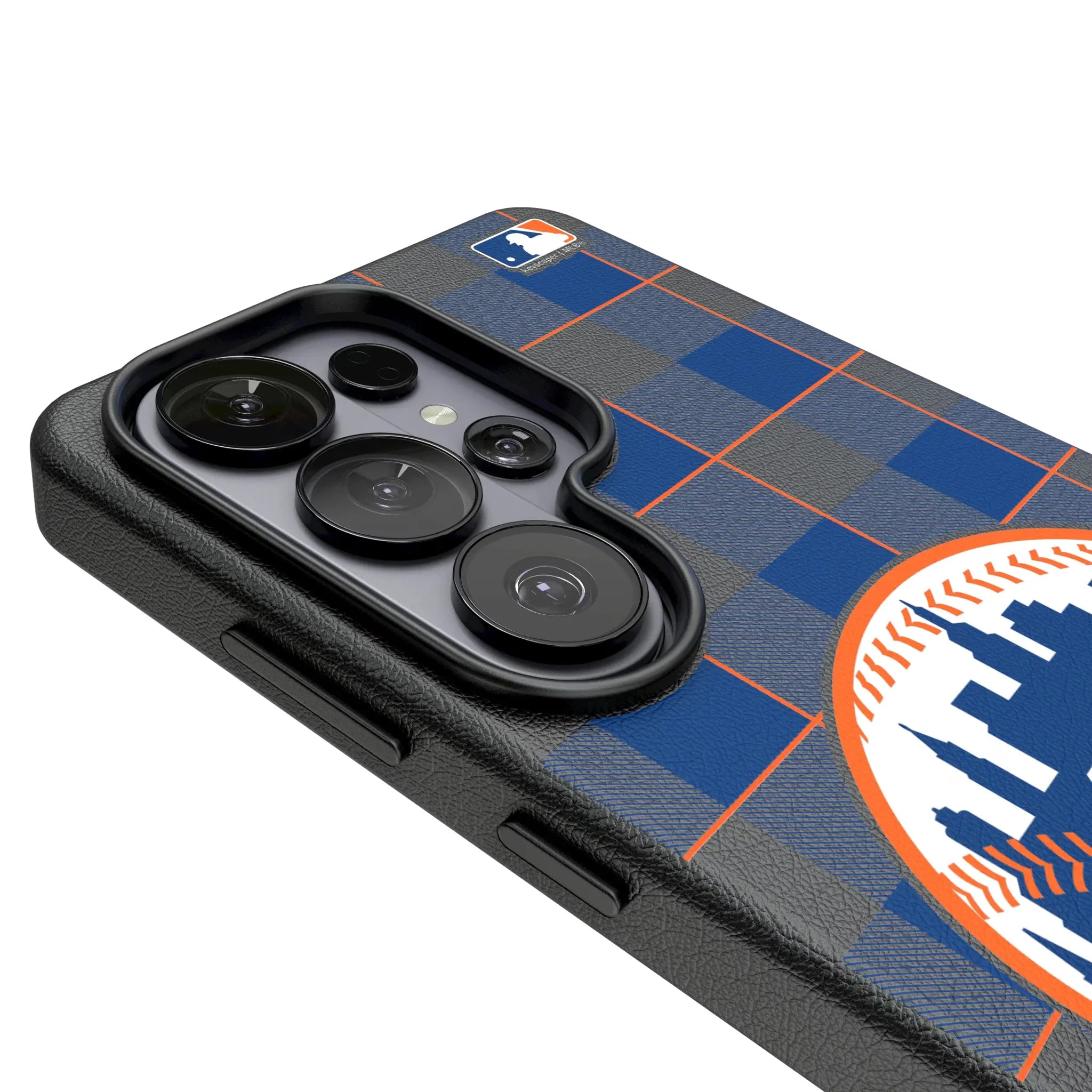 New York Mets Plaid Galaxy MagSafe Compatible Phone Case for Samsung Galaxy - Detail#Device_Galaxy S26 Ultra
