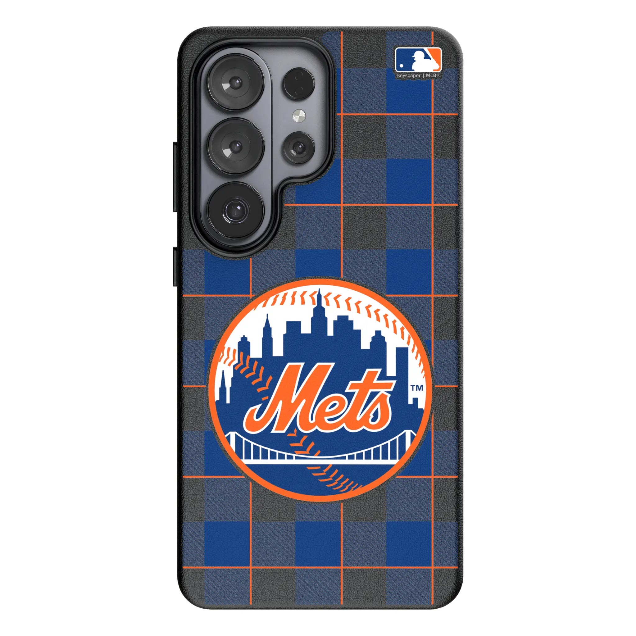 New York Mets Plaid Galaxy MagSafe Compatible Phone Case for Samsung Galaxy#Device_Galaxy S26 Ultra