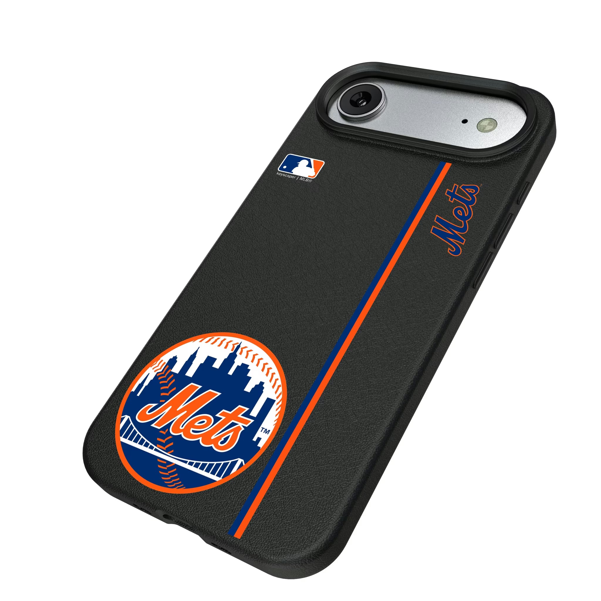 New York Mets Sidebar iPhone MagSafe Compatible Phone Case for Apple iPhone - Isometric View#Device_iPhone Air