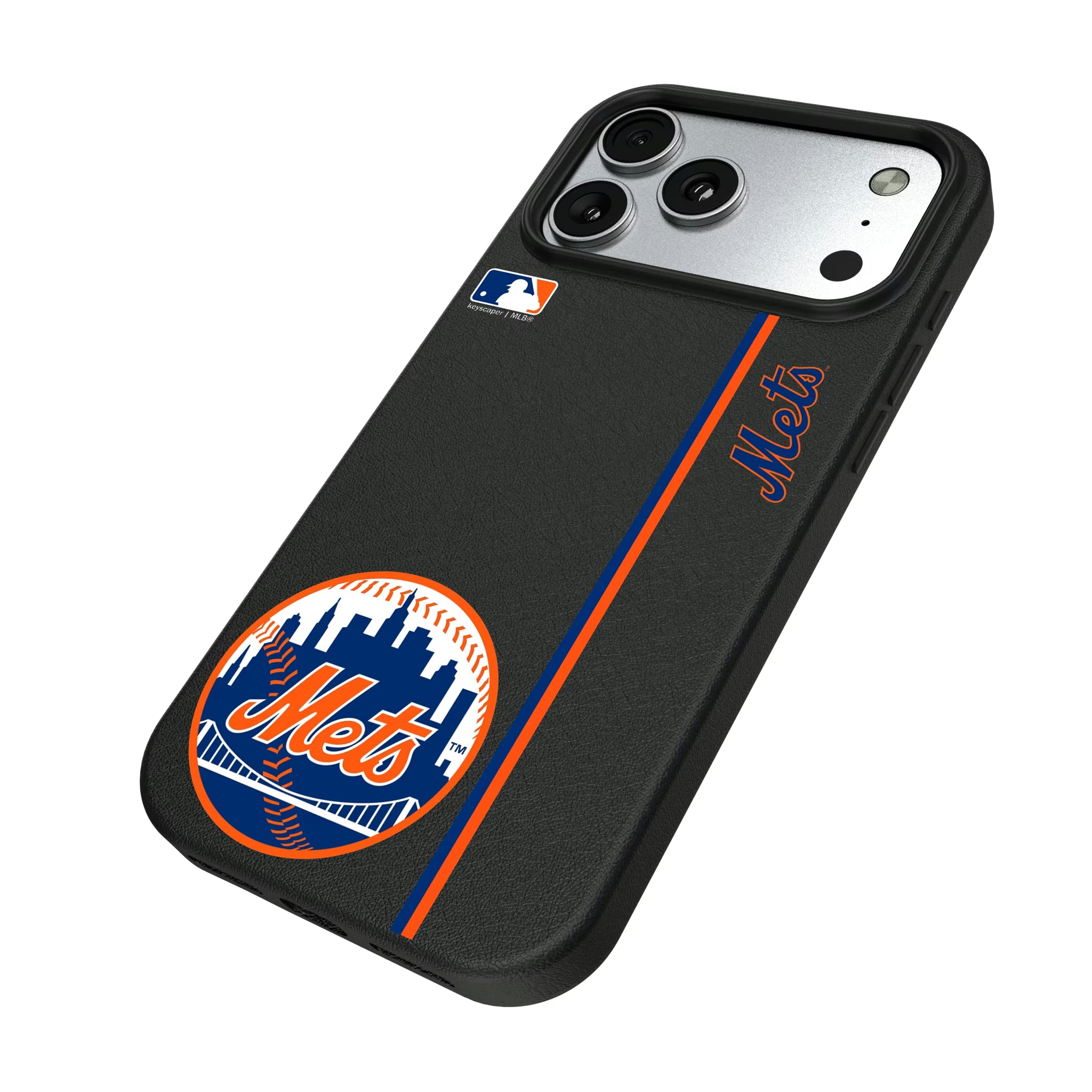New York Mets Sidebar iPhone MagSafe Compatible Phone Case for Apple iPhone - Isometric View#Device_iPhone 17 Pro Max