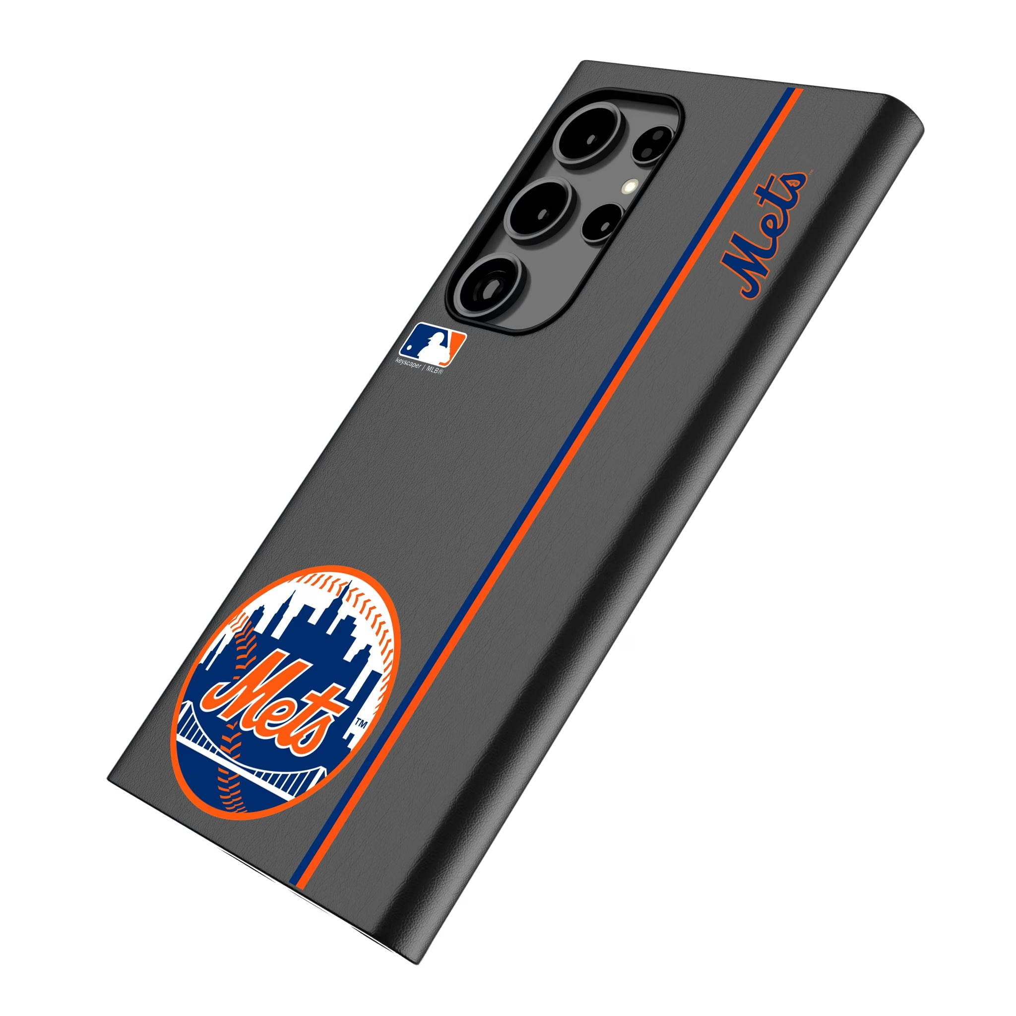 New York Mets Sidebar Galaxy MagSafe Compatible Phone Case for Samsung Galaxy - Isometric View
