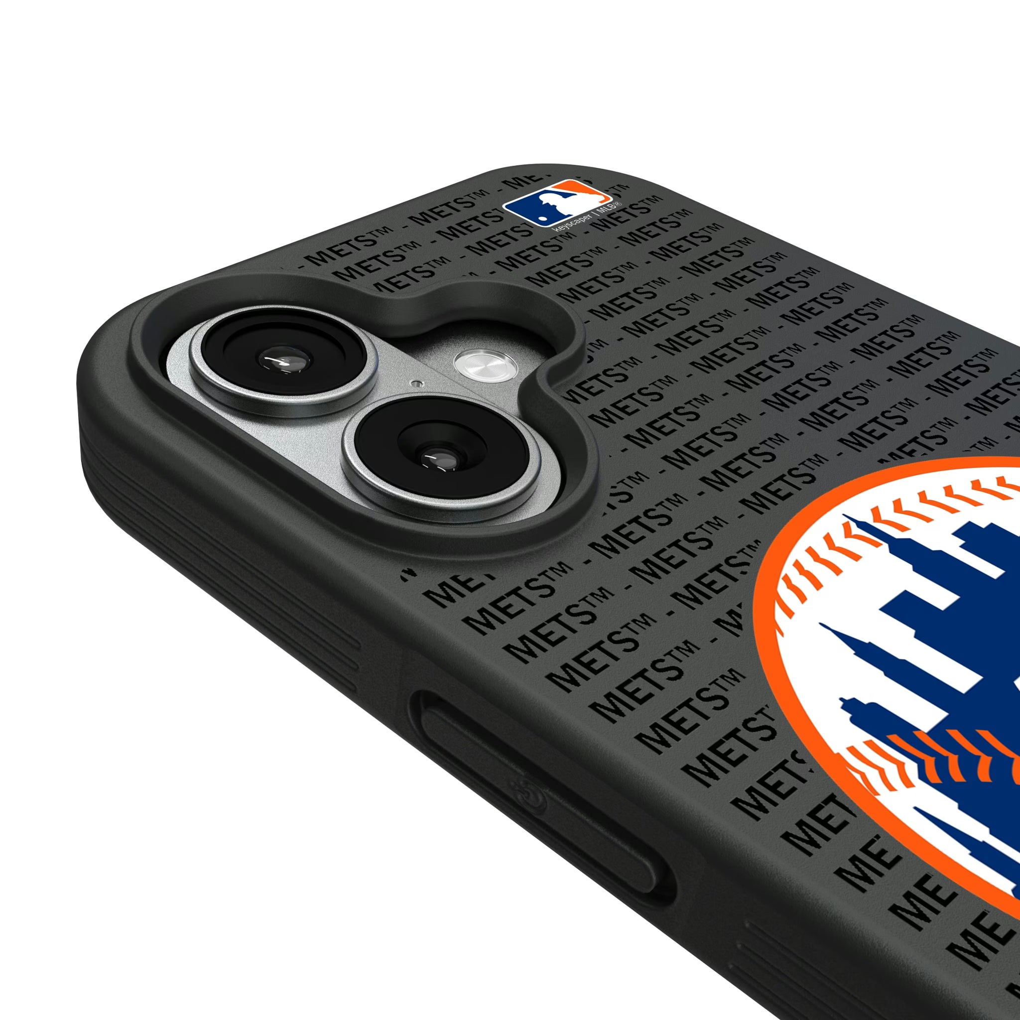 New York Mets Text Backdrop iPhone Bump Phone Case for Apple iPhone - Detail#Device_iPhone 17
