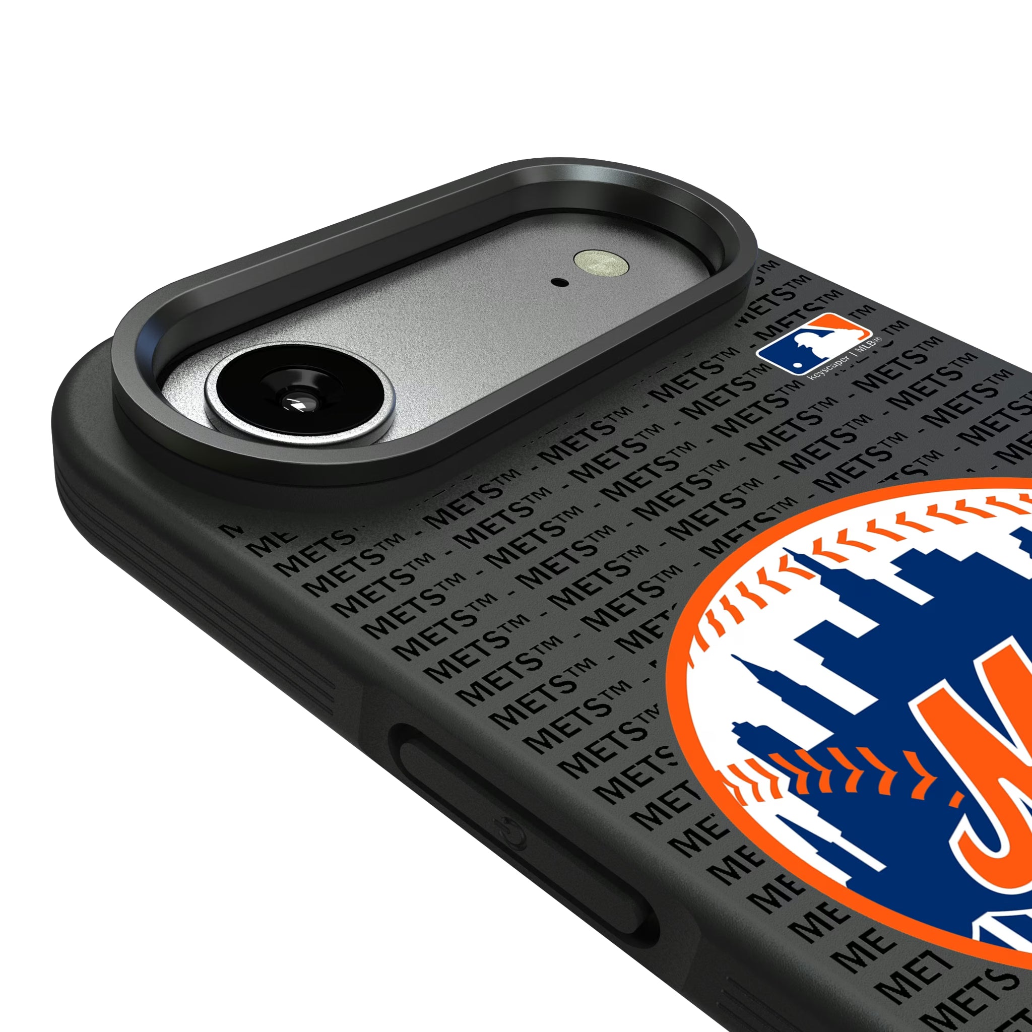 New York Mets Text Backdrop iPhone Bump Phone Case for Apple iPhone - Detail#Device_iPhone Air
