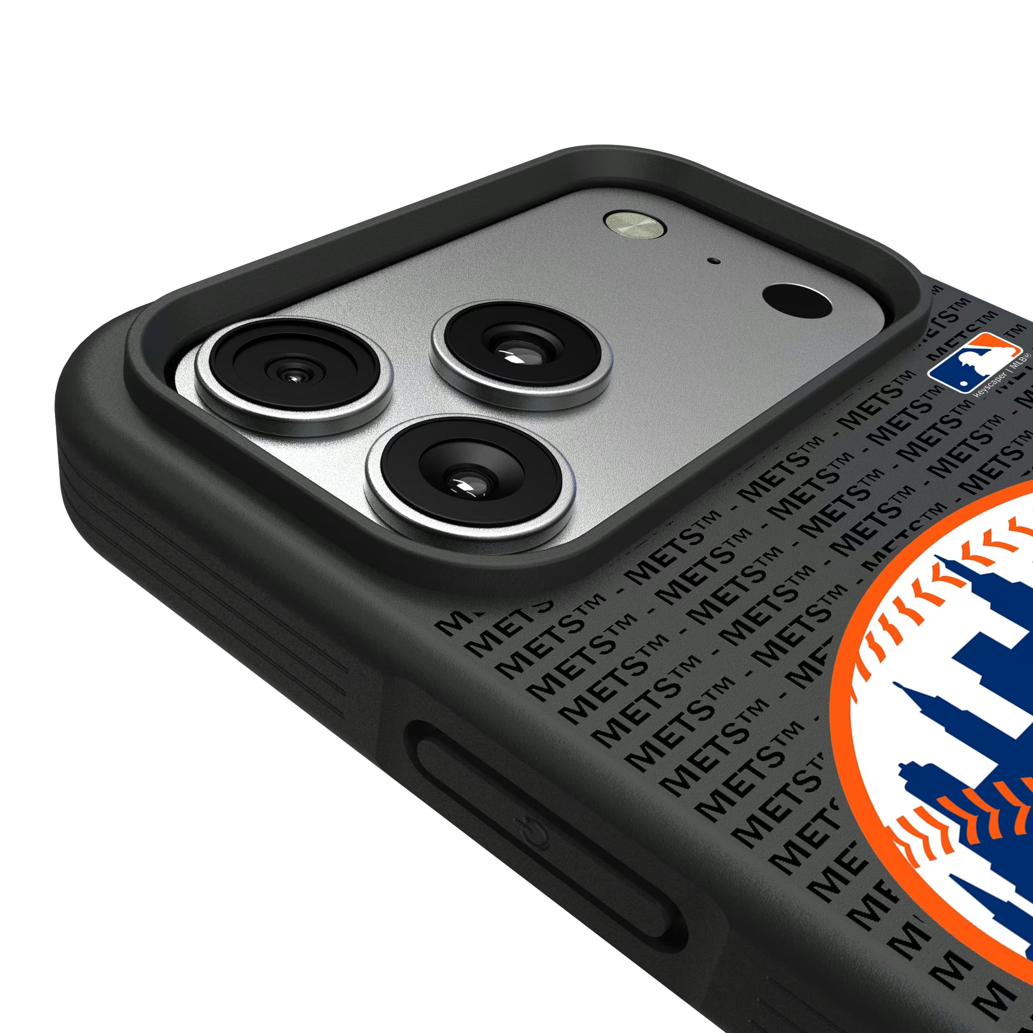 New York Mets Text Backdrop iPhone Bump Phone Case for Apple iPhone - Detail#Device_iPhone 17 Pro Max