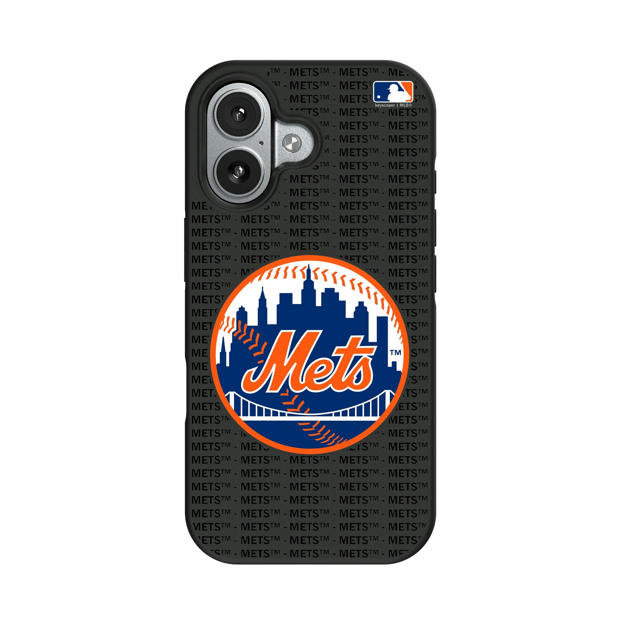 New York Mets Text Backdrop iPhone Bump Phone Case for Apple iPhone#Device_iPhone 17