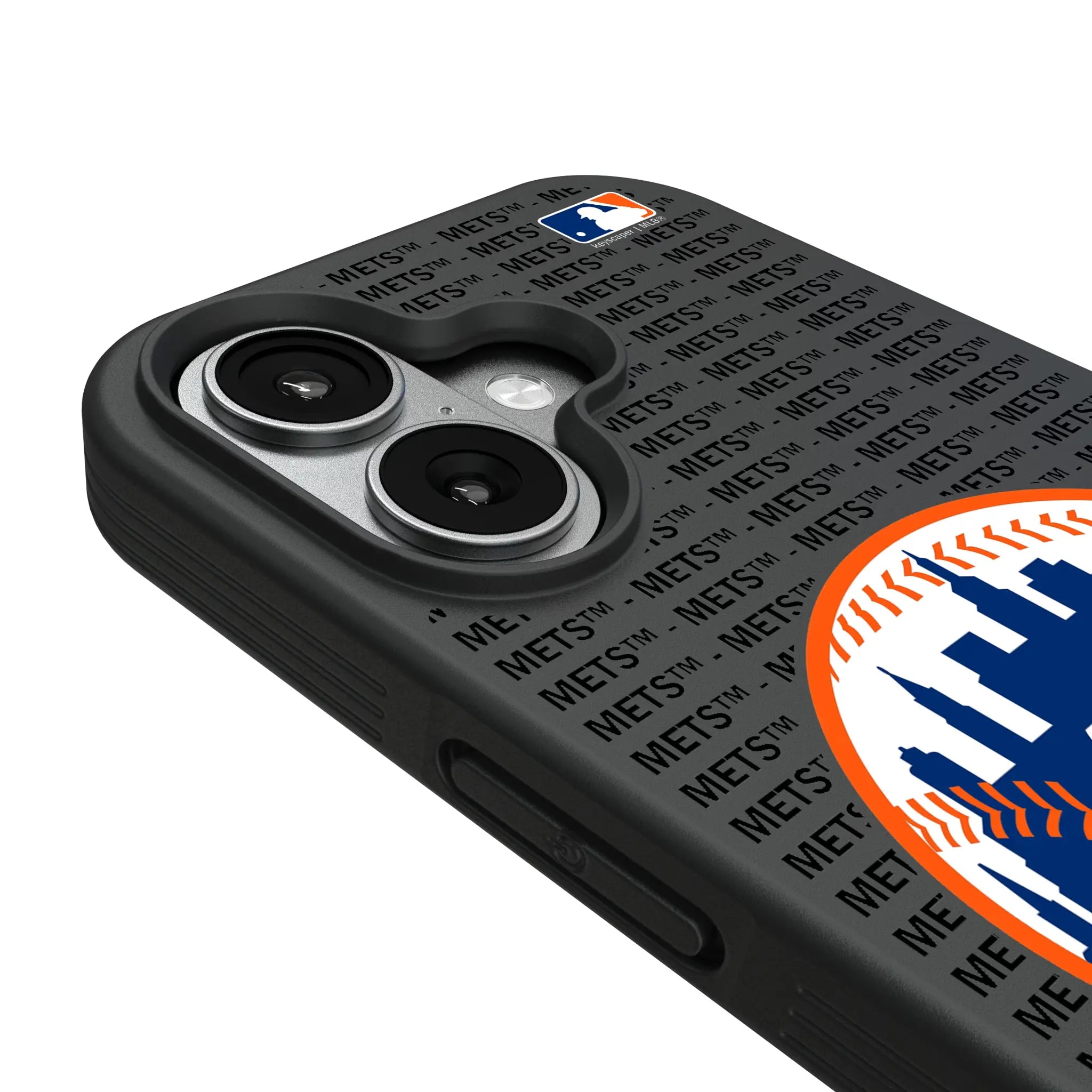 New York Mets Text Backdrop iPhone Bump Phone Case for Apple iPhone - Detail#Device_iPhone 17