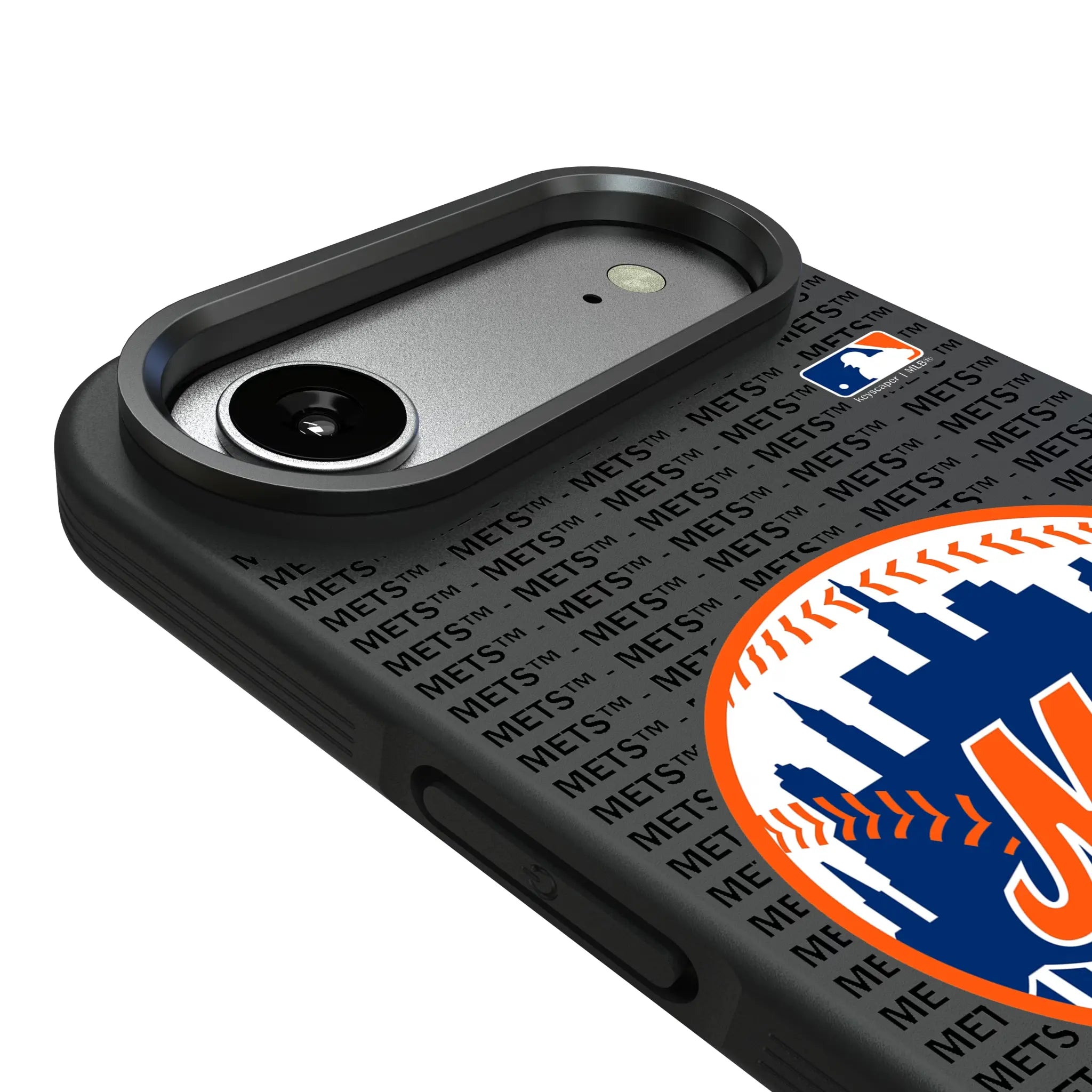 New York Mets Text Backdrop iPhone Bump Phone Case for Apple iPhone - Detail#Device_iPhone Air