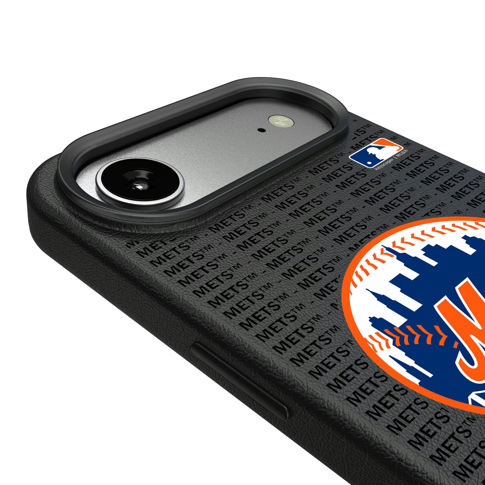 New York Mets Text Backdrop iPhone MagSafe Compatible Phone Case for Apple iPhone - Detail#Device_iPhone Air
