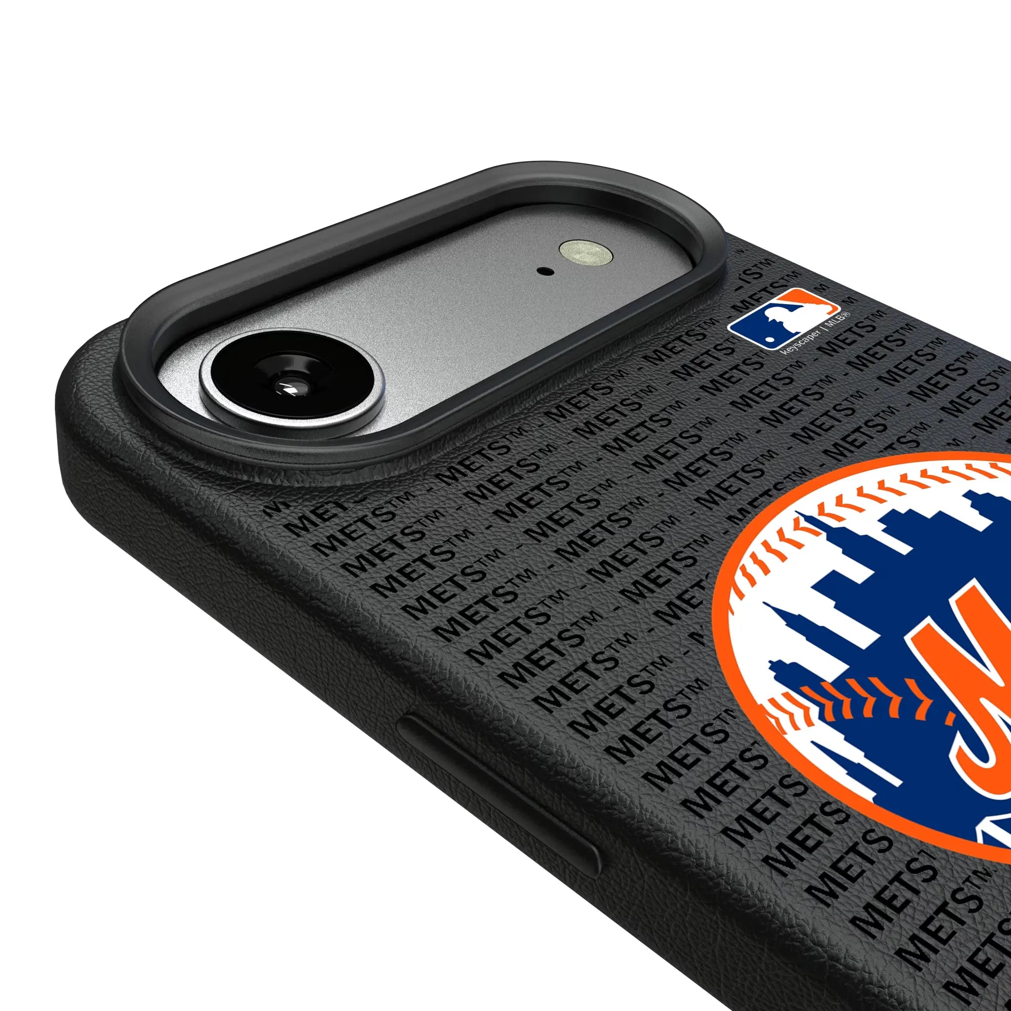 New York Mets Text Backdrop iPhone MagSafe Compatible Phone Case for Apple iPhone - Detail#Device_iPhone Air