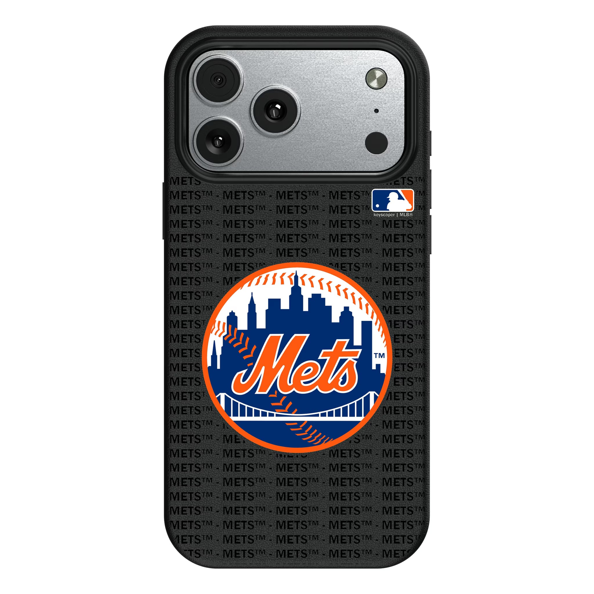 New York Mets Text Backdrop iPhone MagSafe Compatible Phone Case for Apple iPhone#Device_iPhone 17 Pro Max