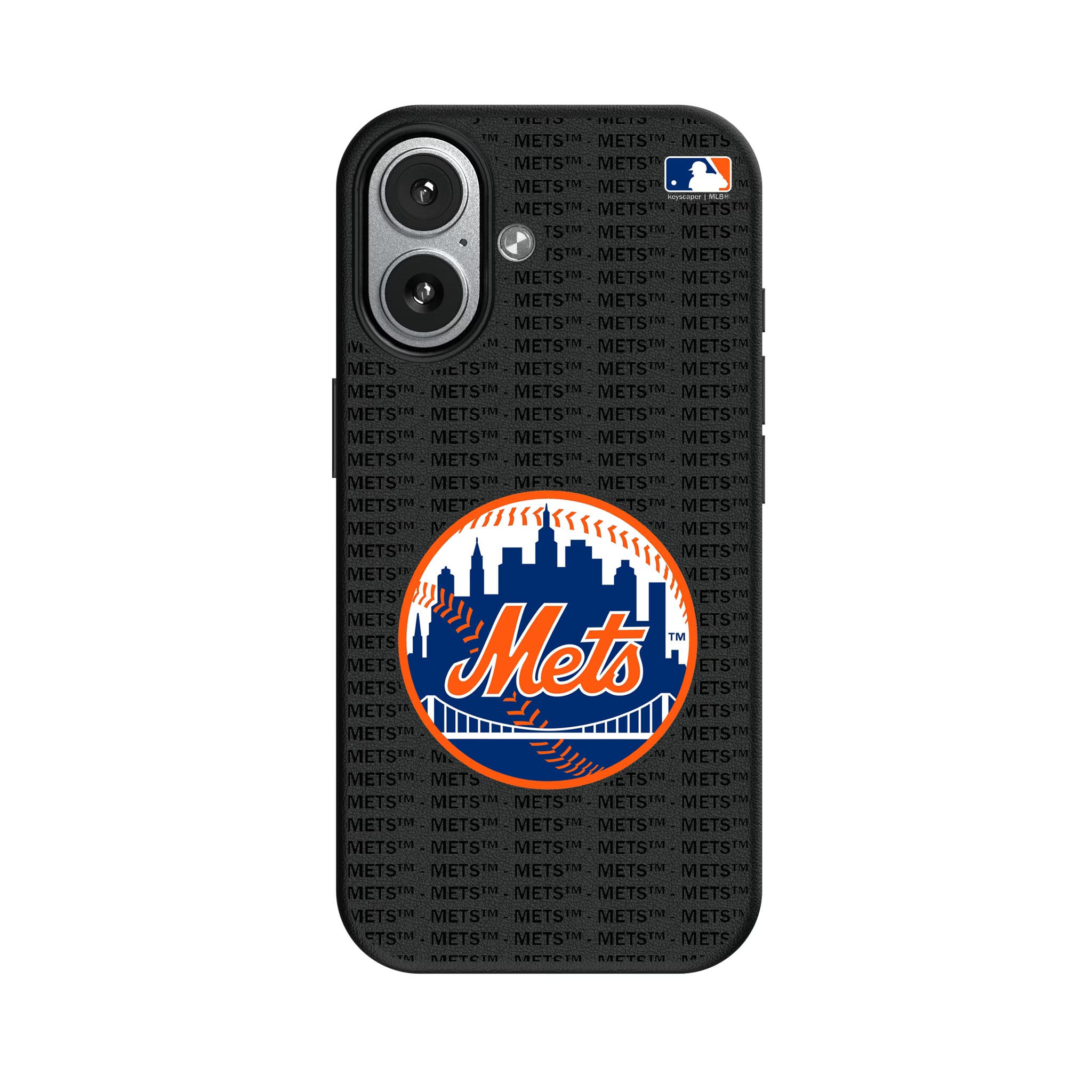 New York Mets Text Backdrop iPhone MagSafe Compatible Phone Case for Apple iPhone#Device_iPhone 17