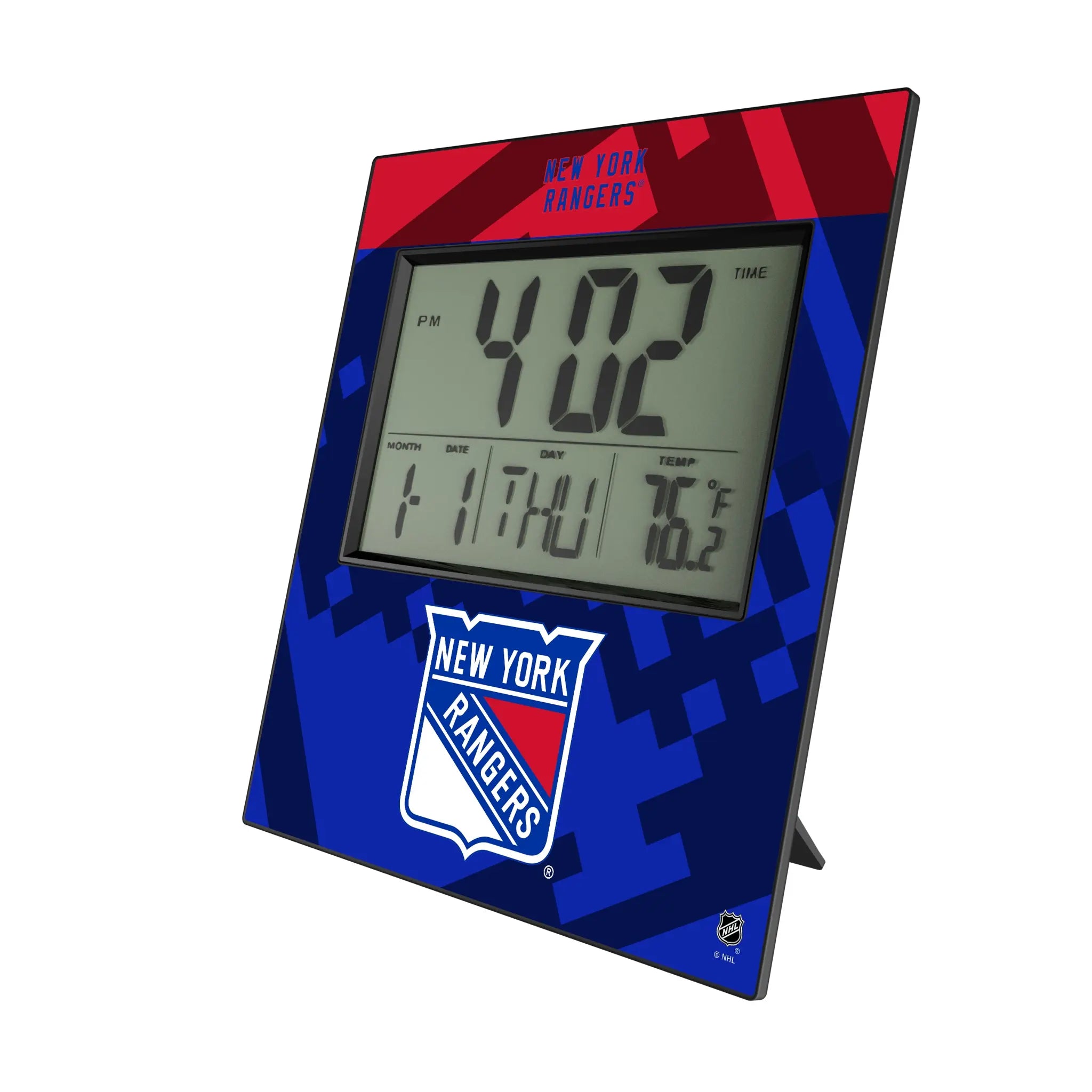 New York Rangers Color Block Wall Clock
