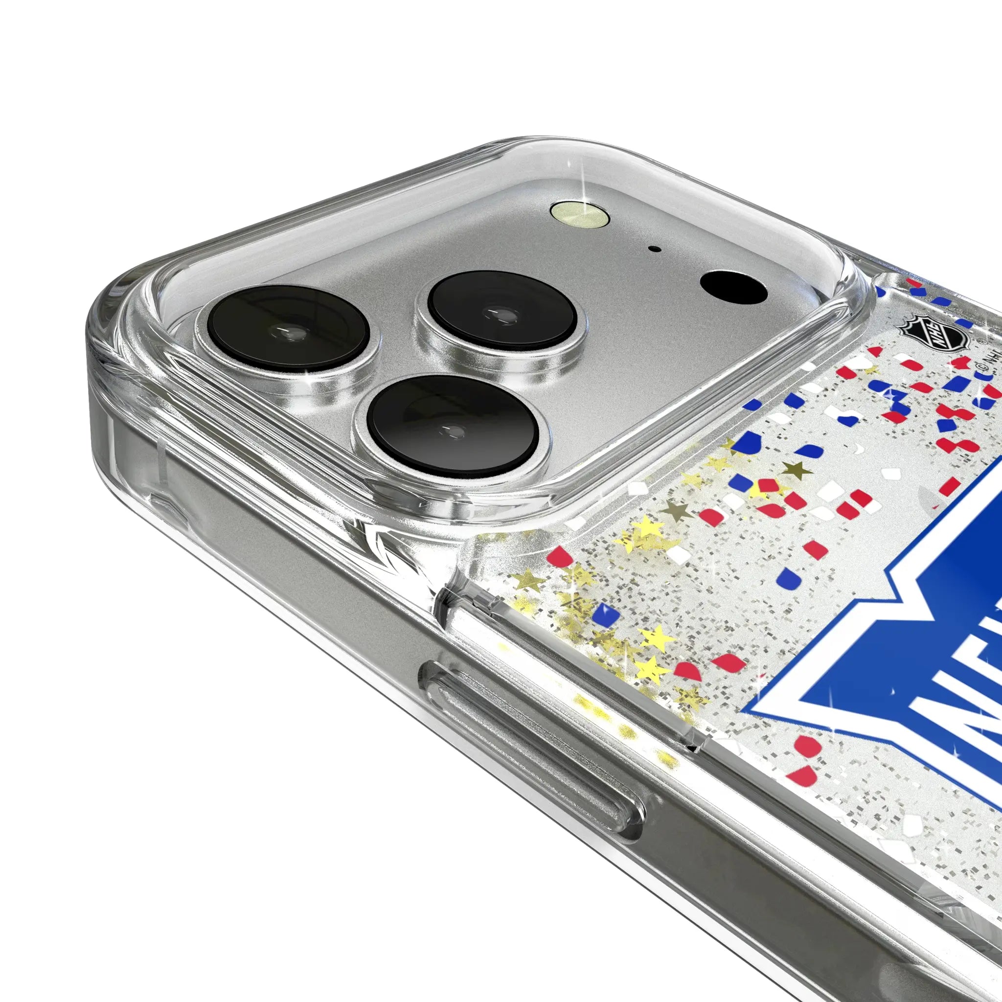 New York Rangers Confetti iPhone Glitter Phone Case for Apple iPhone - Detail