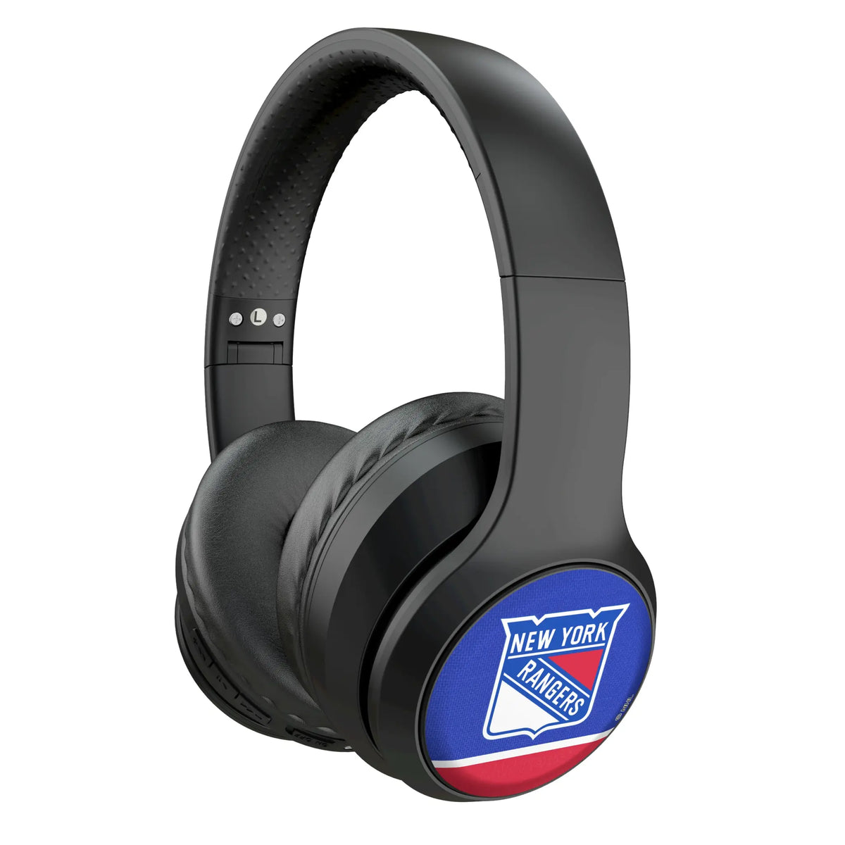 New York Rangers Endzone Solid Wireless Over-Ear Headphones With Case