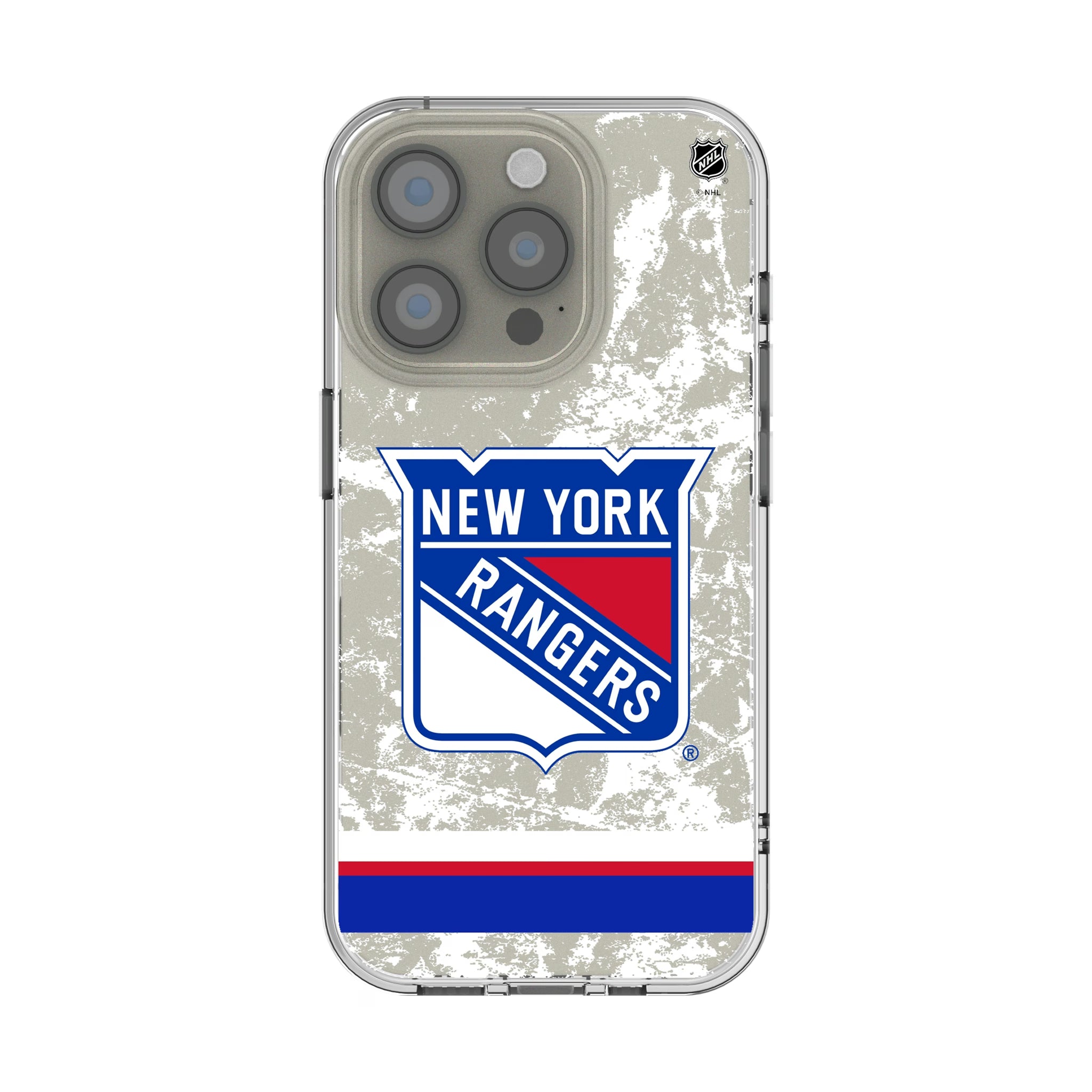 New York Rangers Ice Stripe iPhone Clear Phone Case for Apple iPhone
