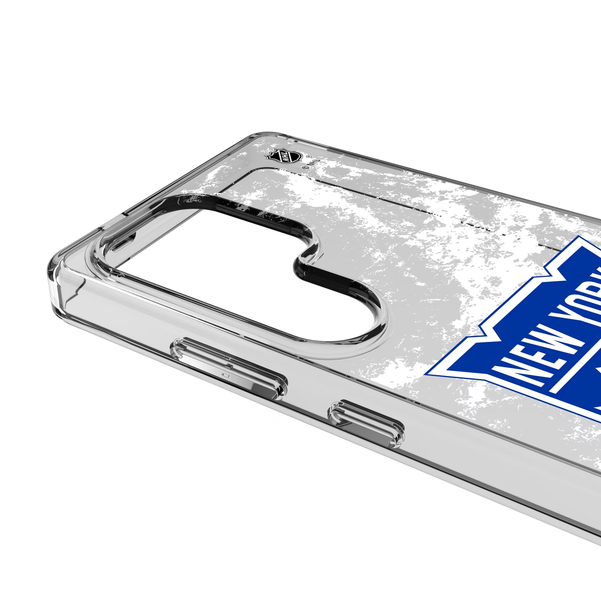 New York Rangers Ice Stripe Galaxy Clear Phone Case for Samsung Galaxy - Detail