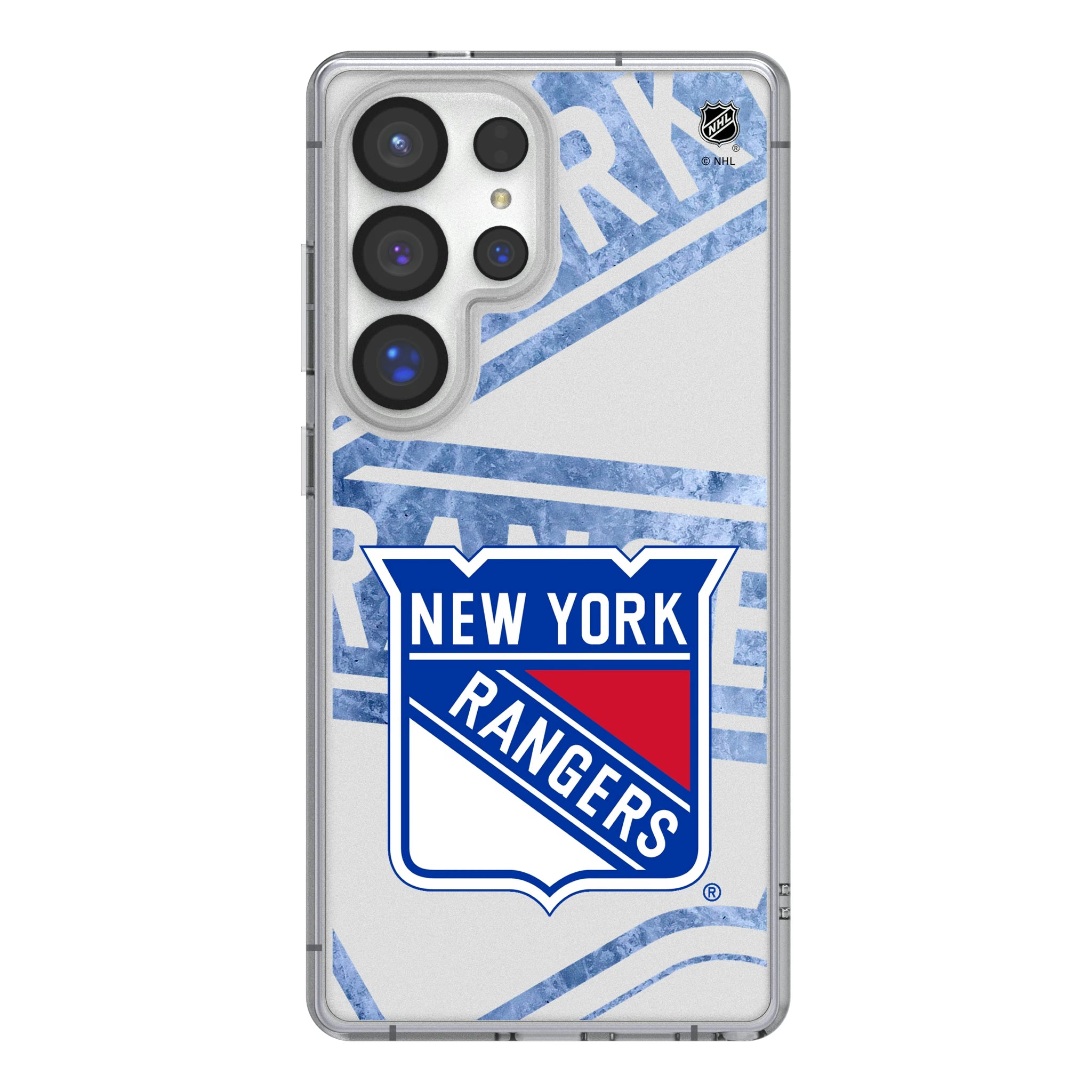 New York Rangers Ice Tilt Galaxy Clear Phone Case for Samsung Galaxy